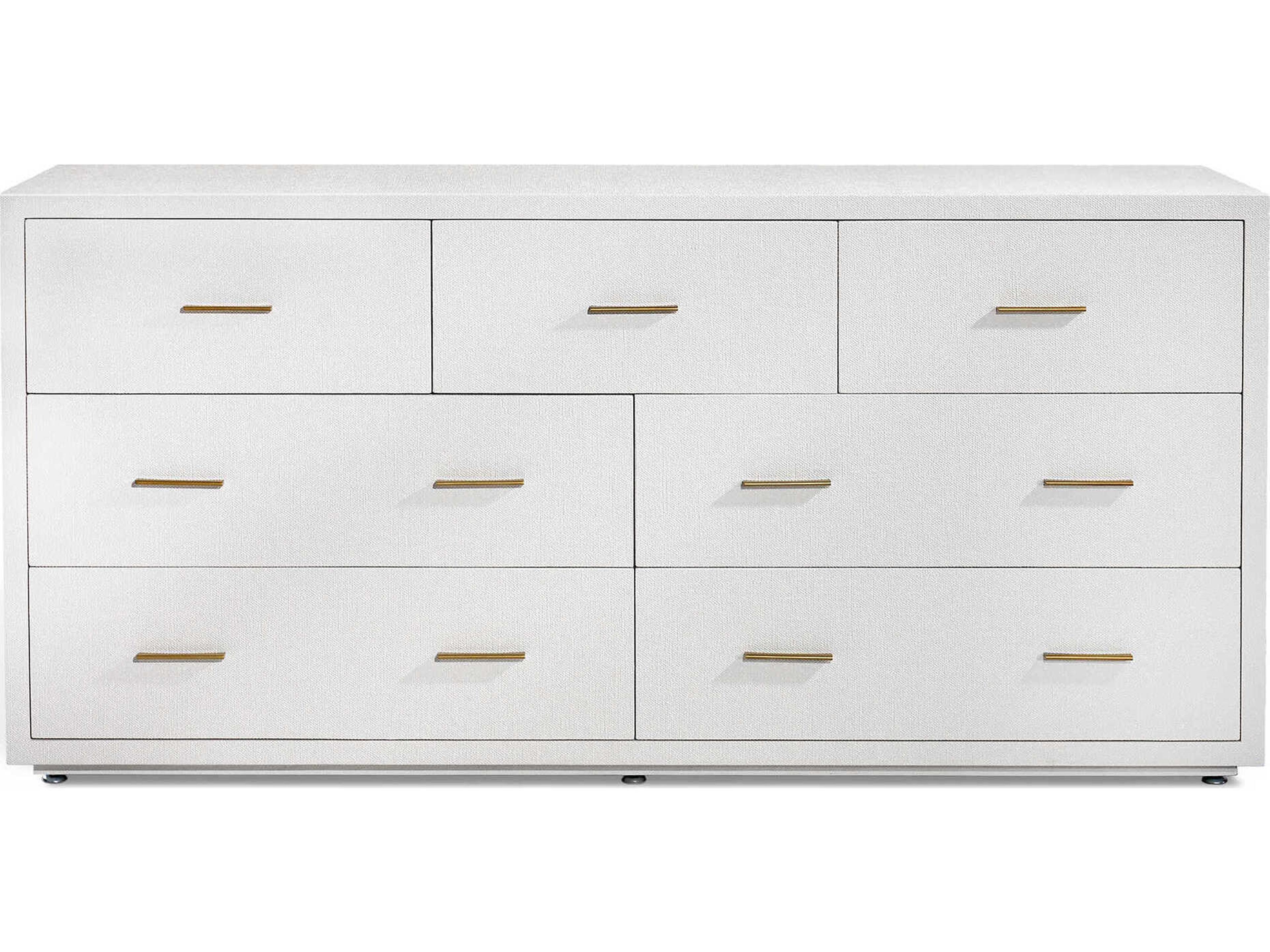 Interlude Home Livia 7-Drawers Solid Wood Double Dresser