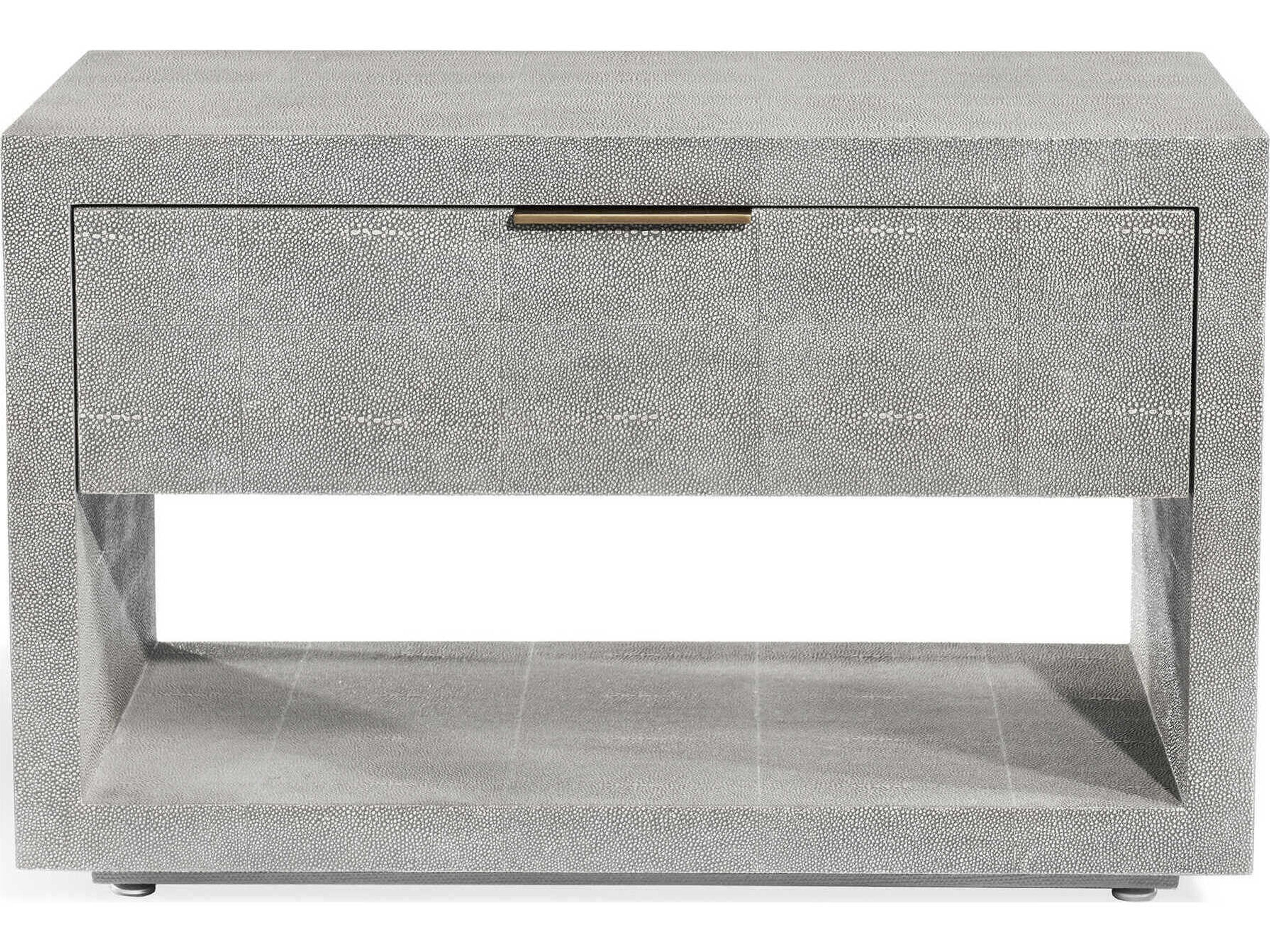 Interlude Home Montaigne 1-Drawer Gray Chest Nightstand