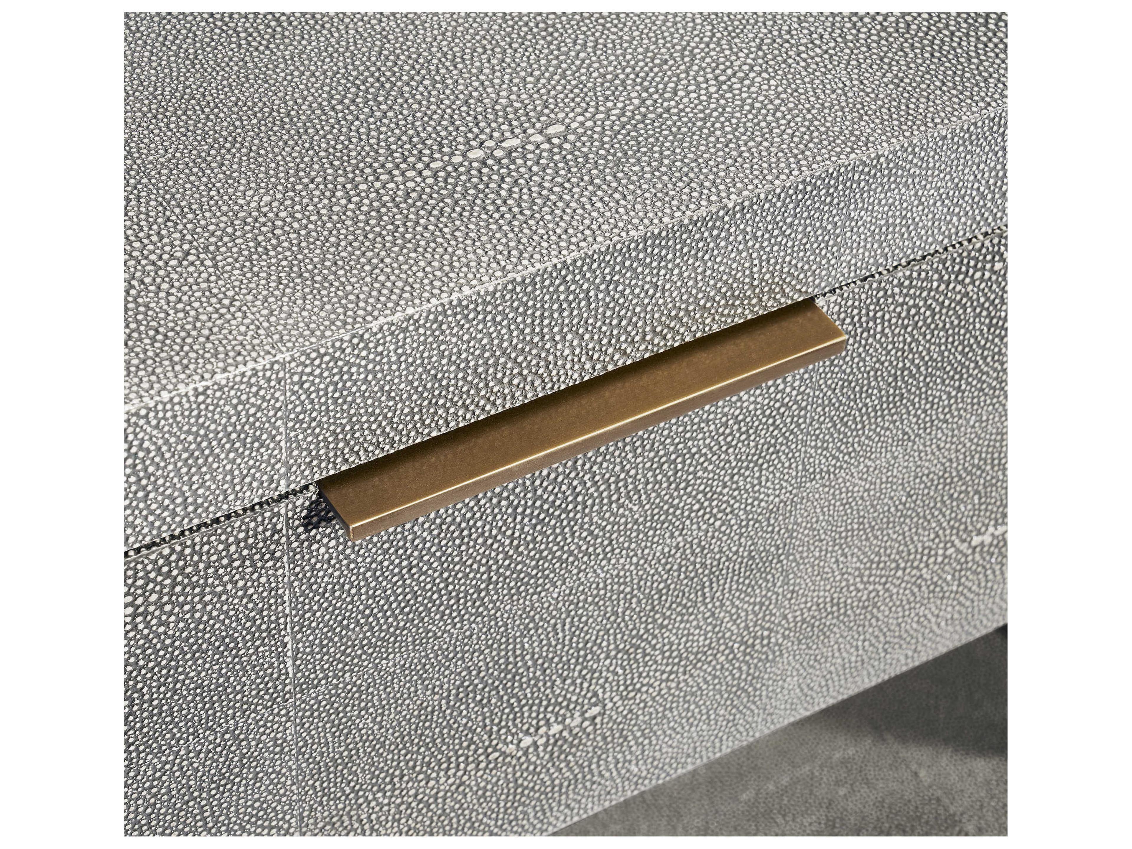 Interlude Home Montaigne 1-Drawer Gray Chest Nightstand