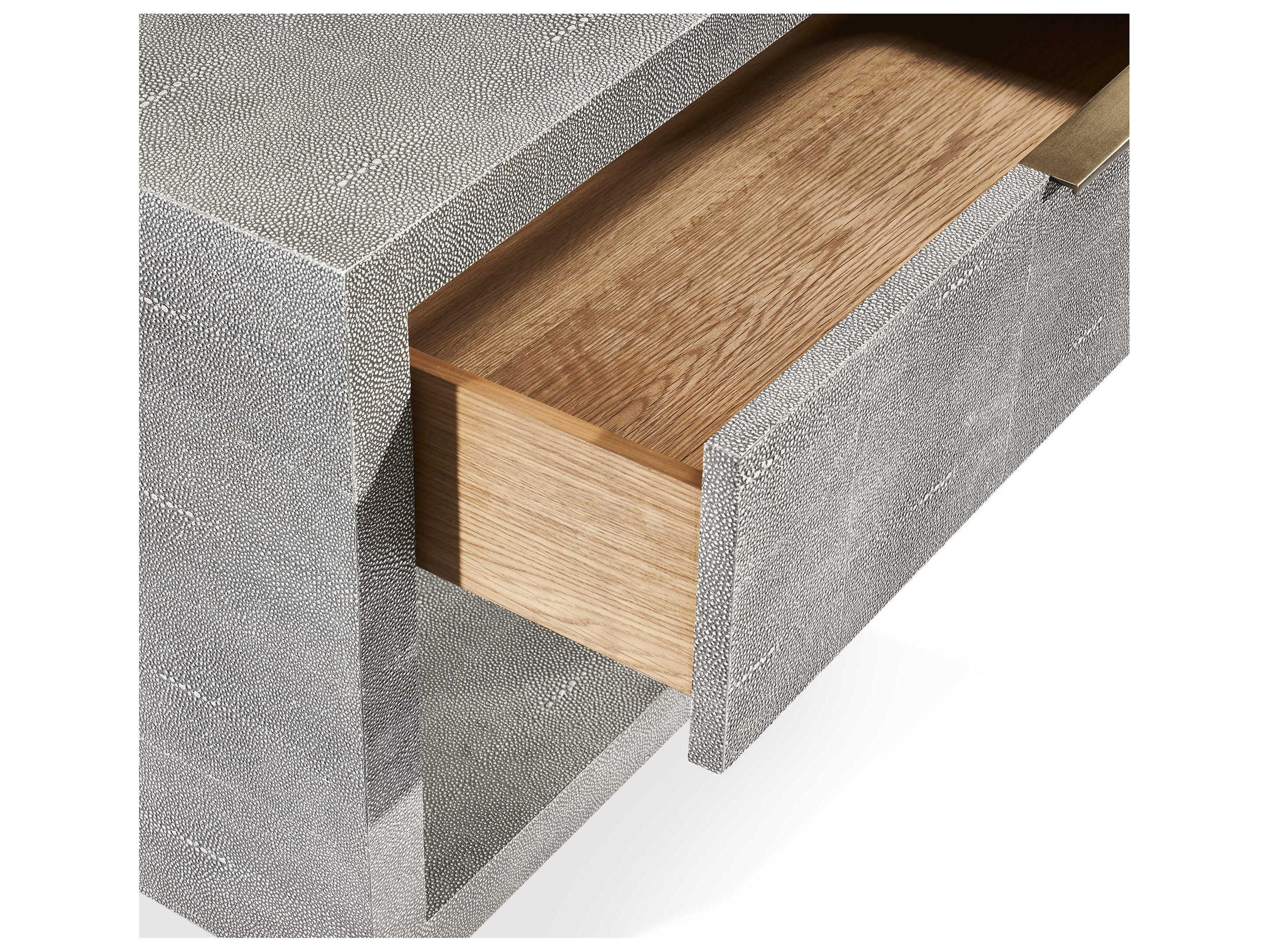 Interlude Home Montaigne 1-Drawer Gray Chest Nightstand