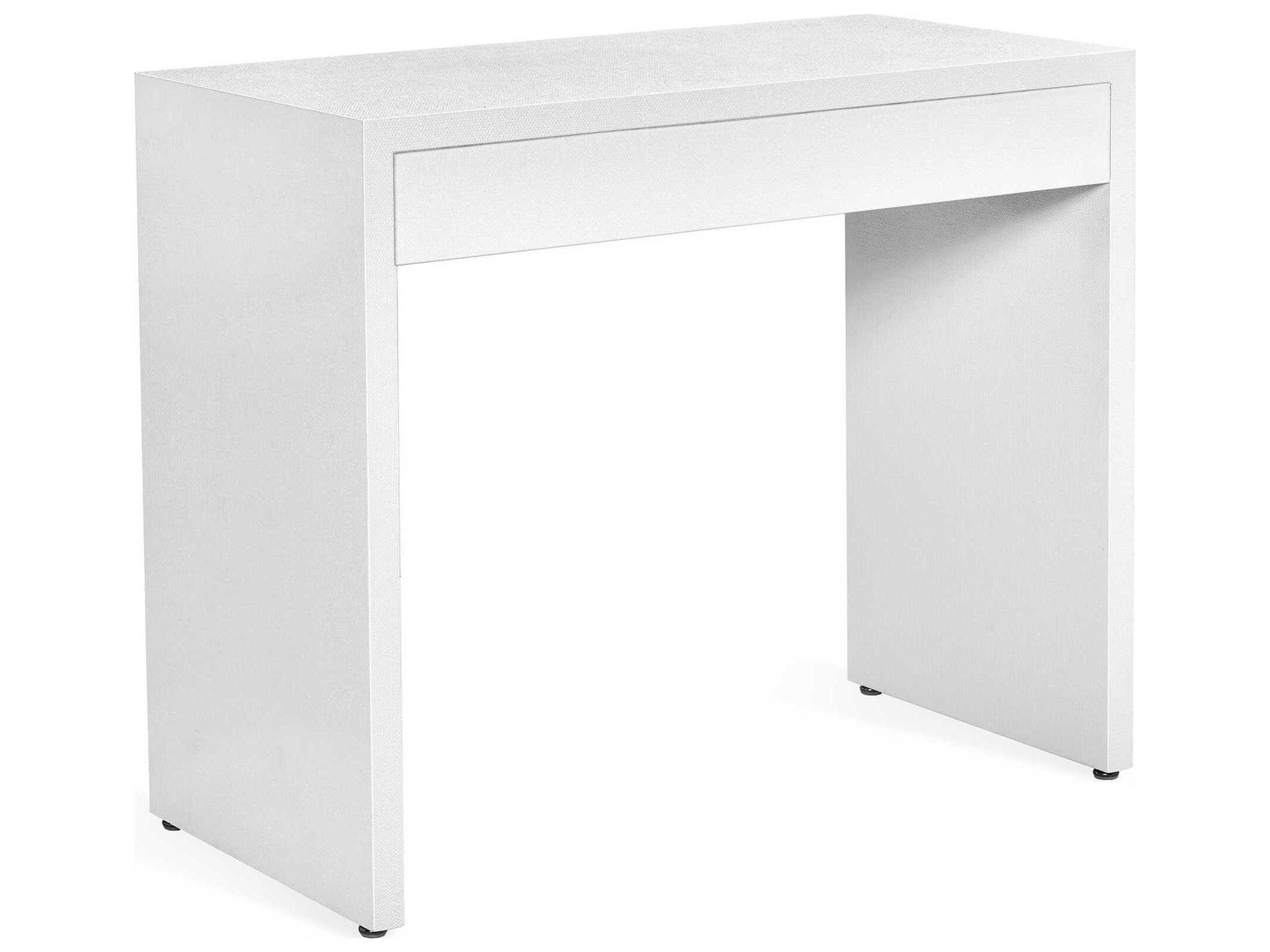 Interlude Home Taylor White Champagne Silver Secretary Desk
