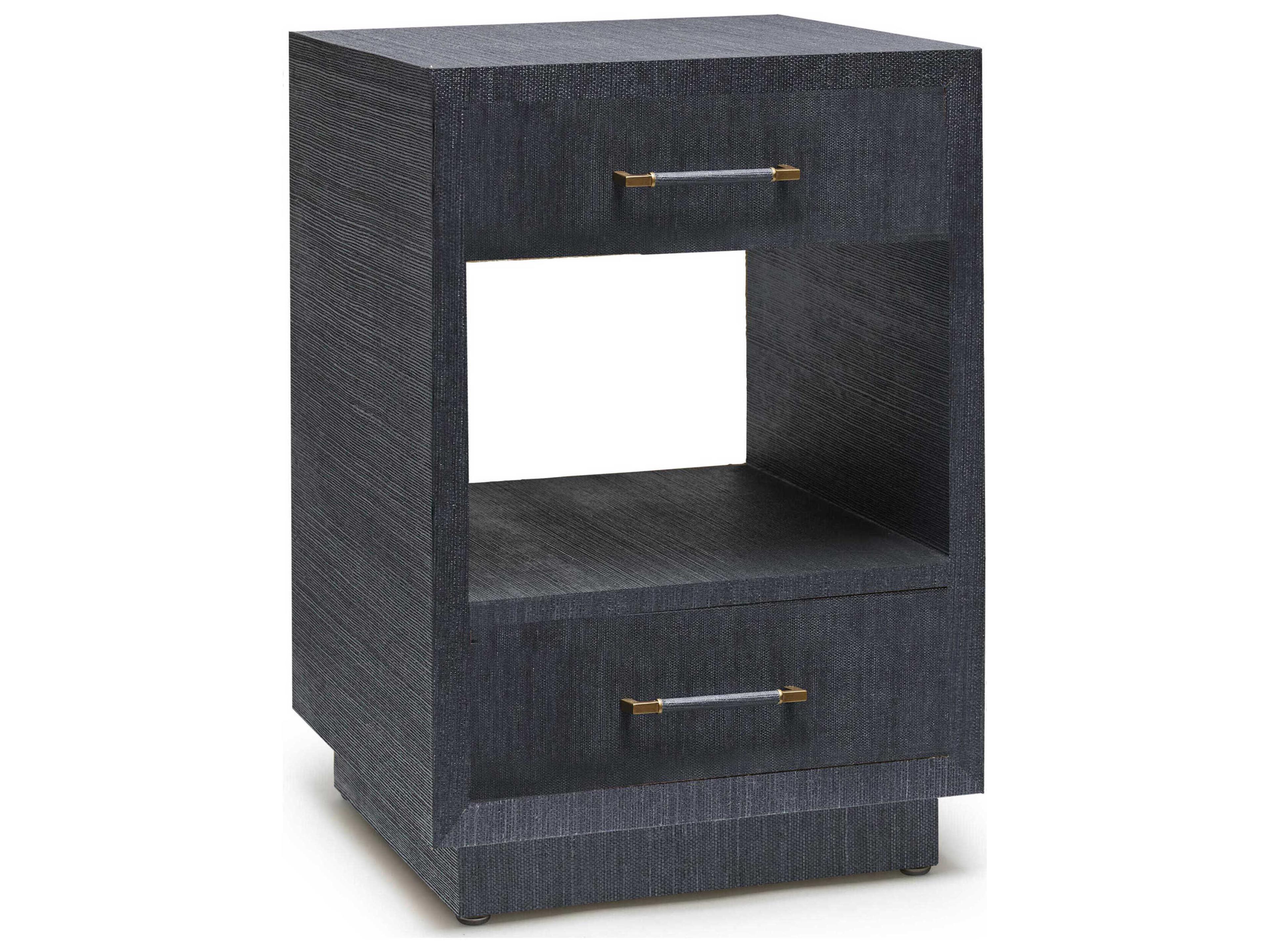 Taylor 2-Drawers Blue Chest Nightstand