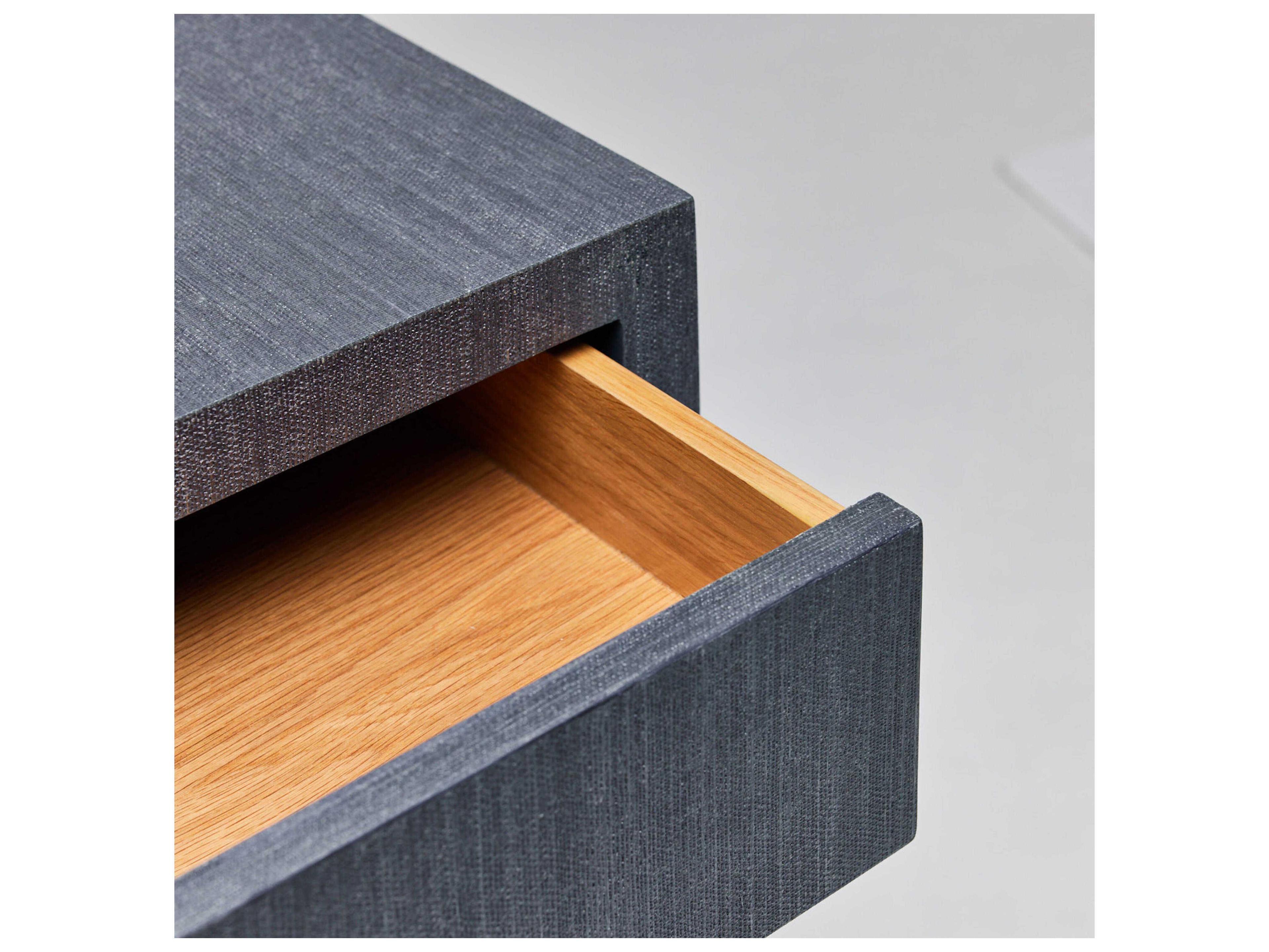 Interlude Home Taylor 2-Drawers Blue Chest Nightstand