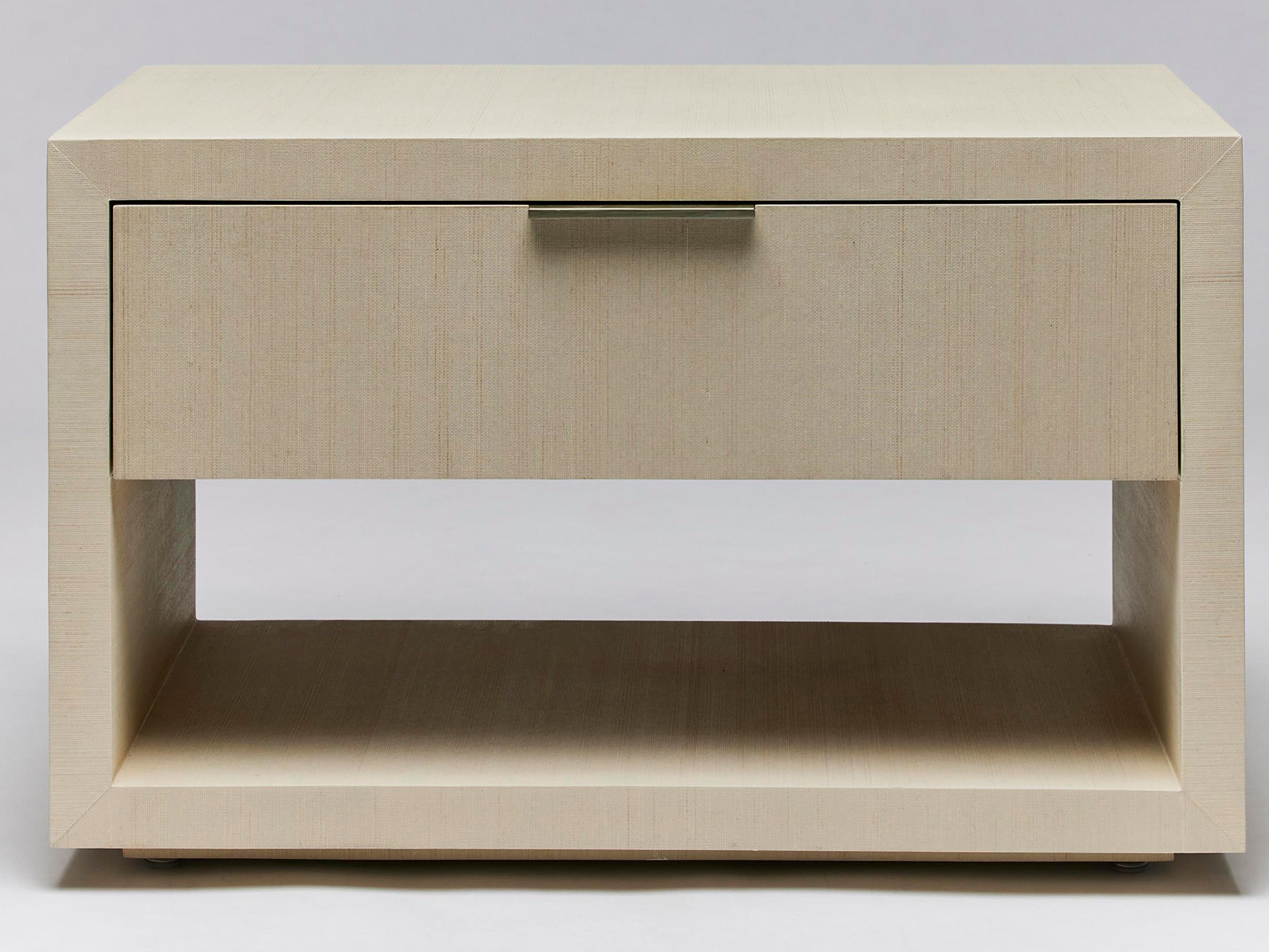 Interlude Home Montaigne 1-Drawer Beige Chest Nightstand