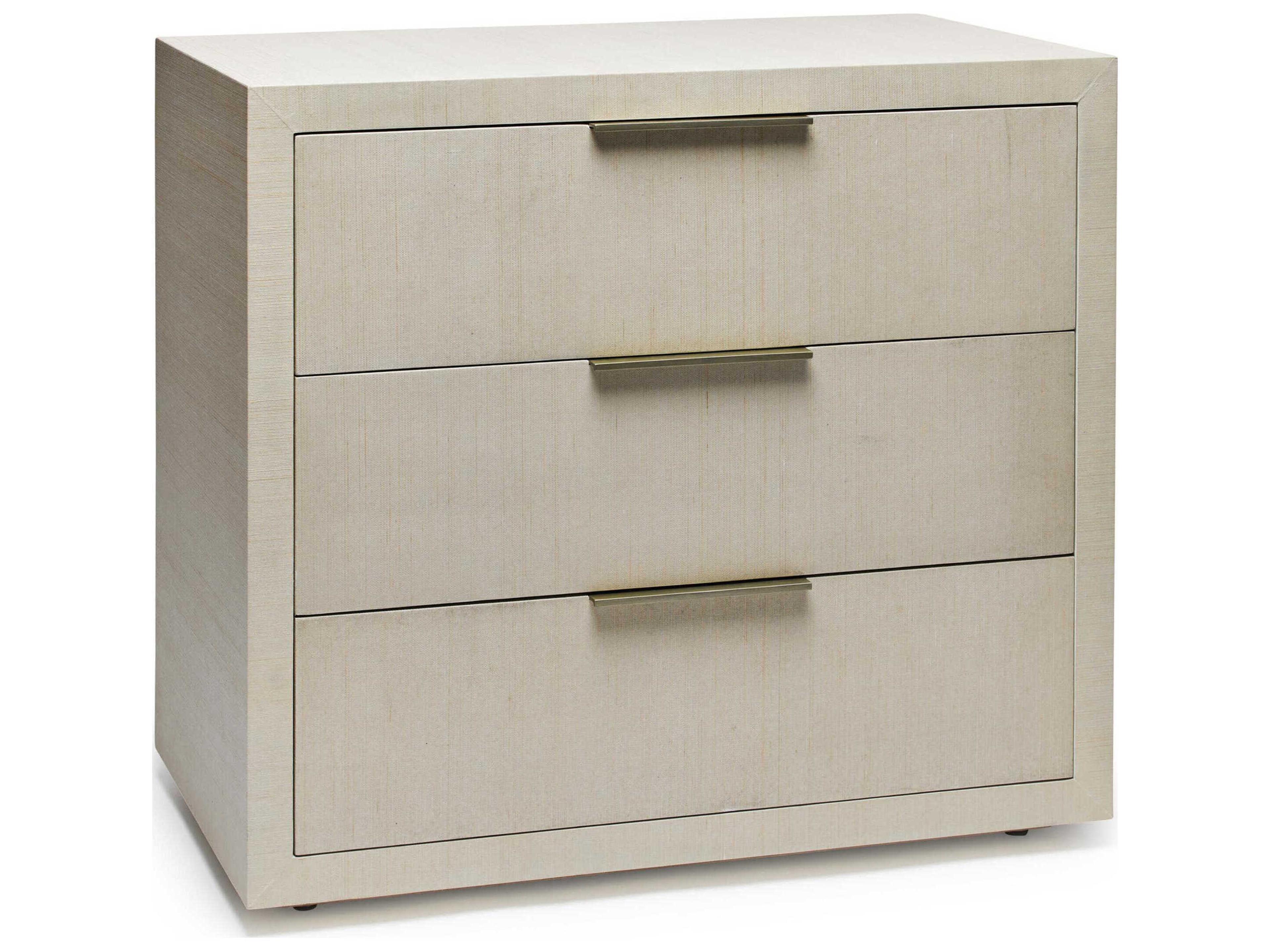 Montaigne 3-Drawers Desert Champagne Silver Beige Accent Chest
