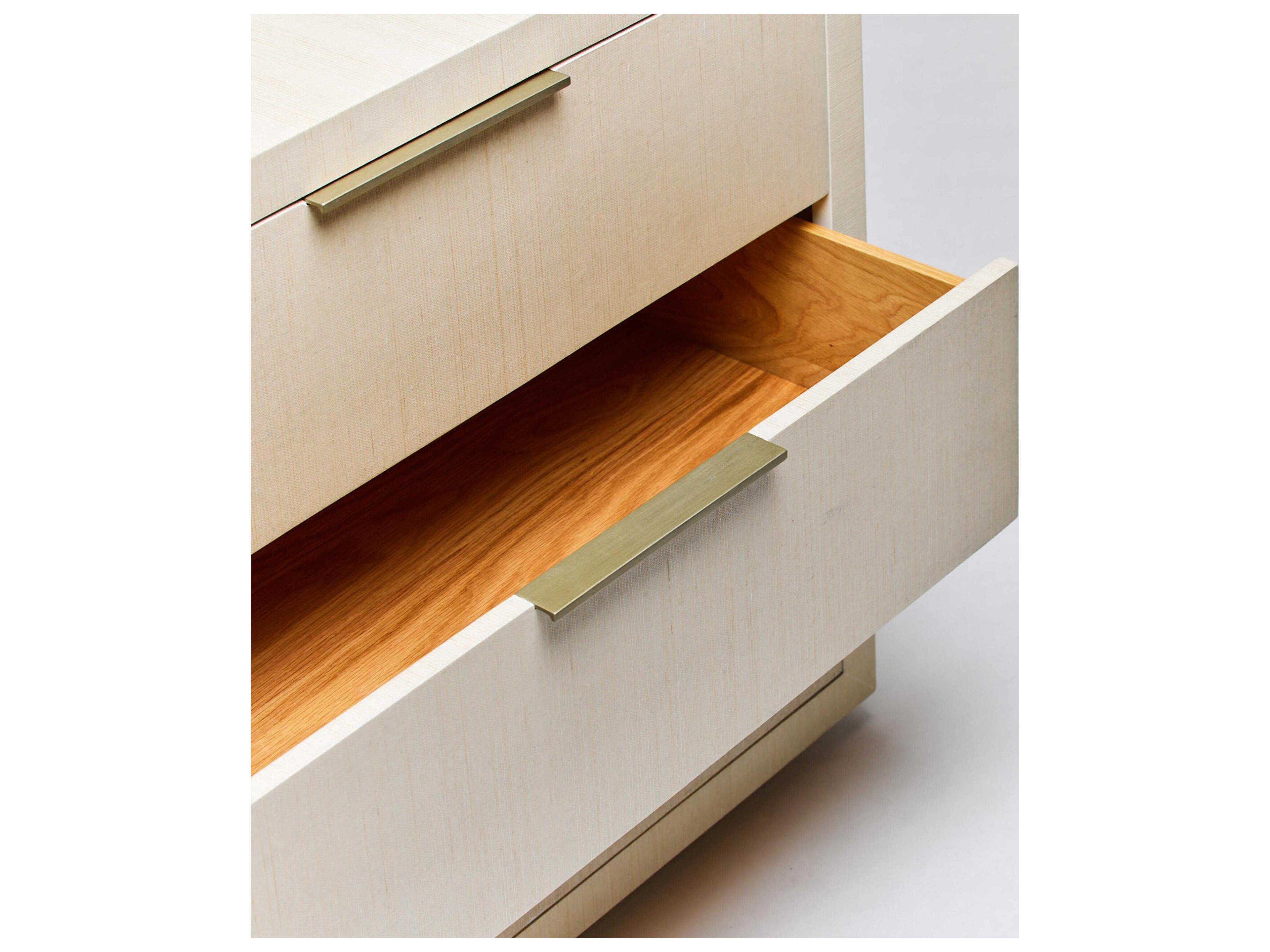 Interlude Home Montaigne 3-Drawers Desert Champagne Silver Beige Accent Chest