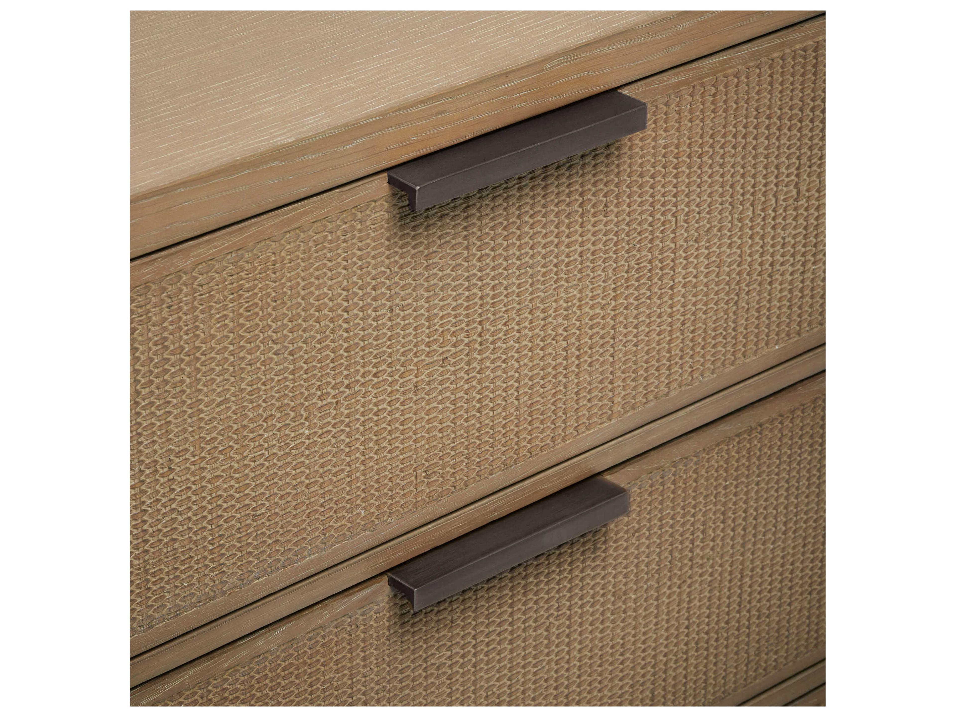 Interlude Home Holmes 84" Oak Wood Harvest Vintage Bronze Sideboard