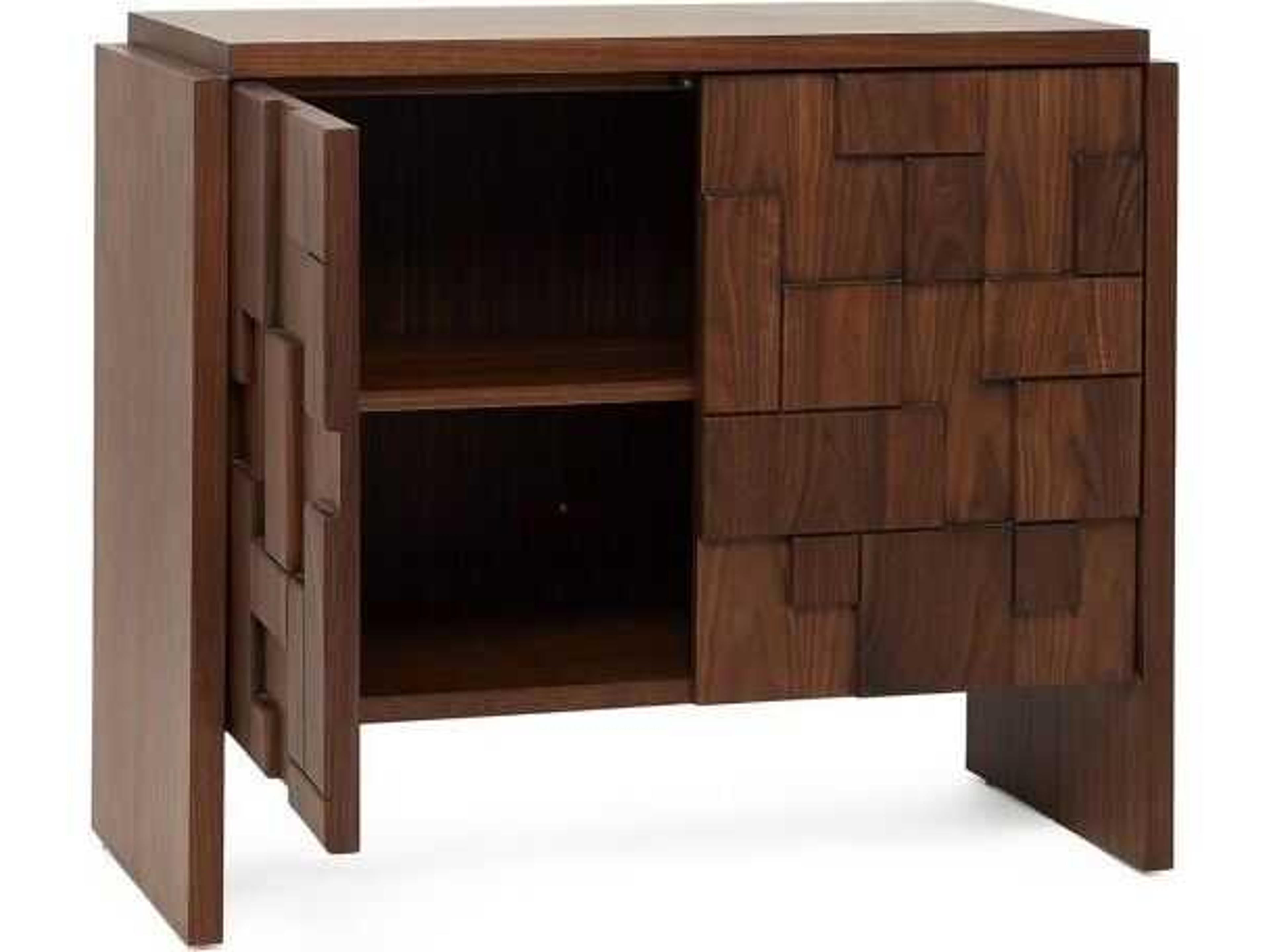 Interlude Home Louise 3-Drawers Brown Walnut Wood Dresser
