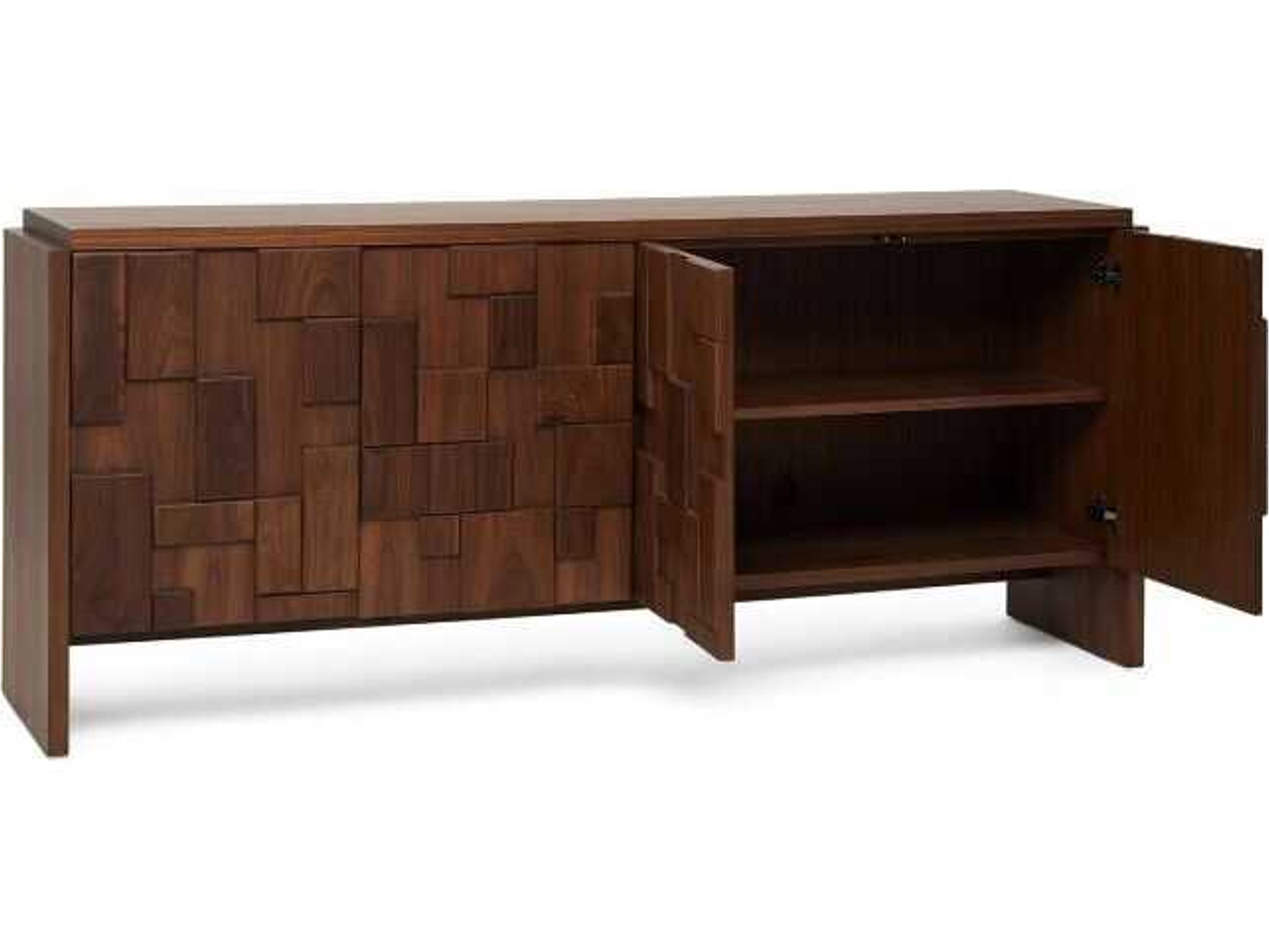Interlude Home Louise 76" Classic Walnut Media Console