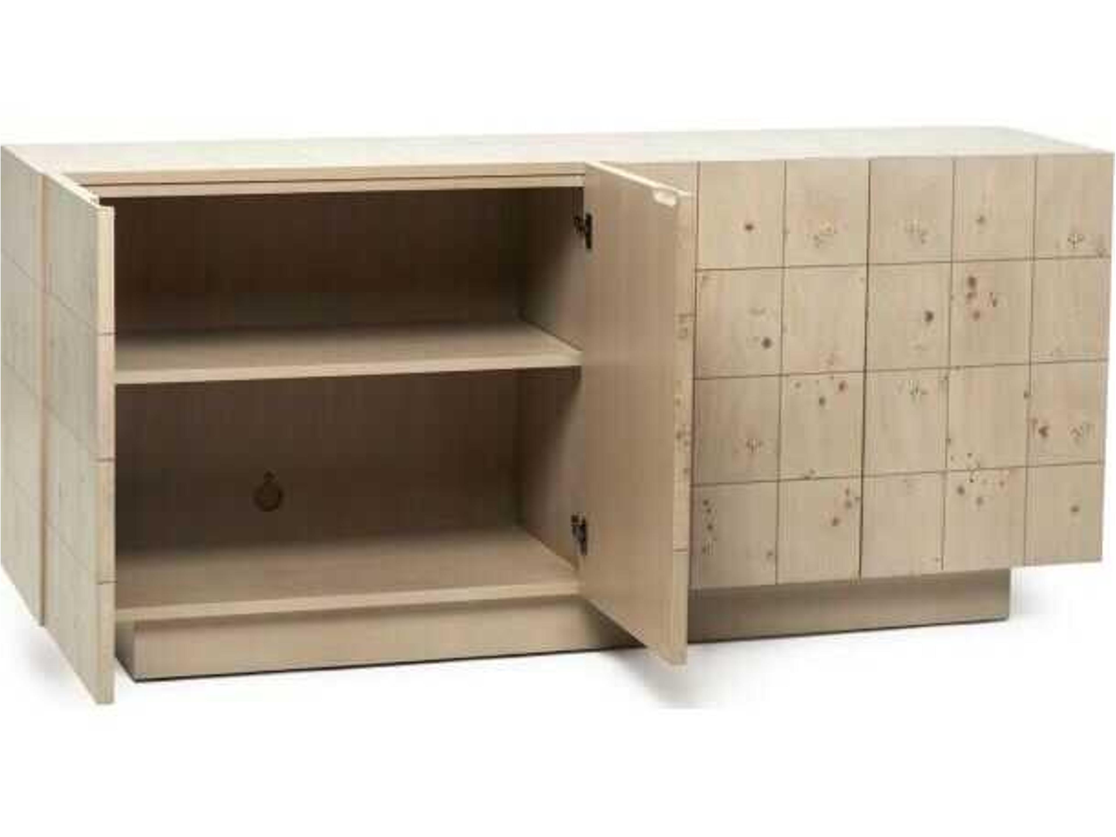 Interlude Home Raphael 72" Washed Taupe Media Console