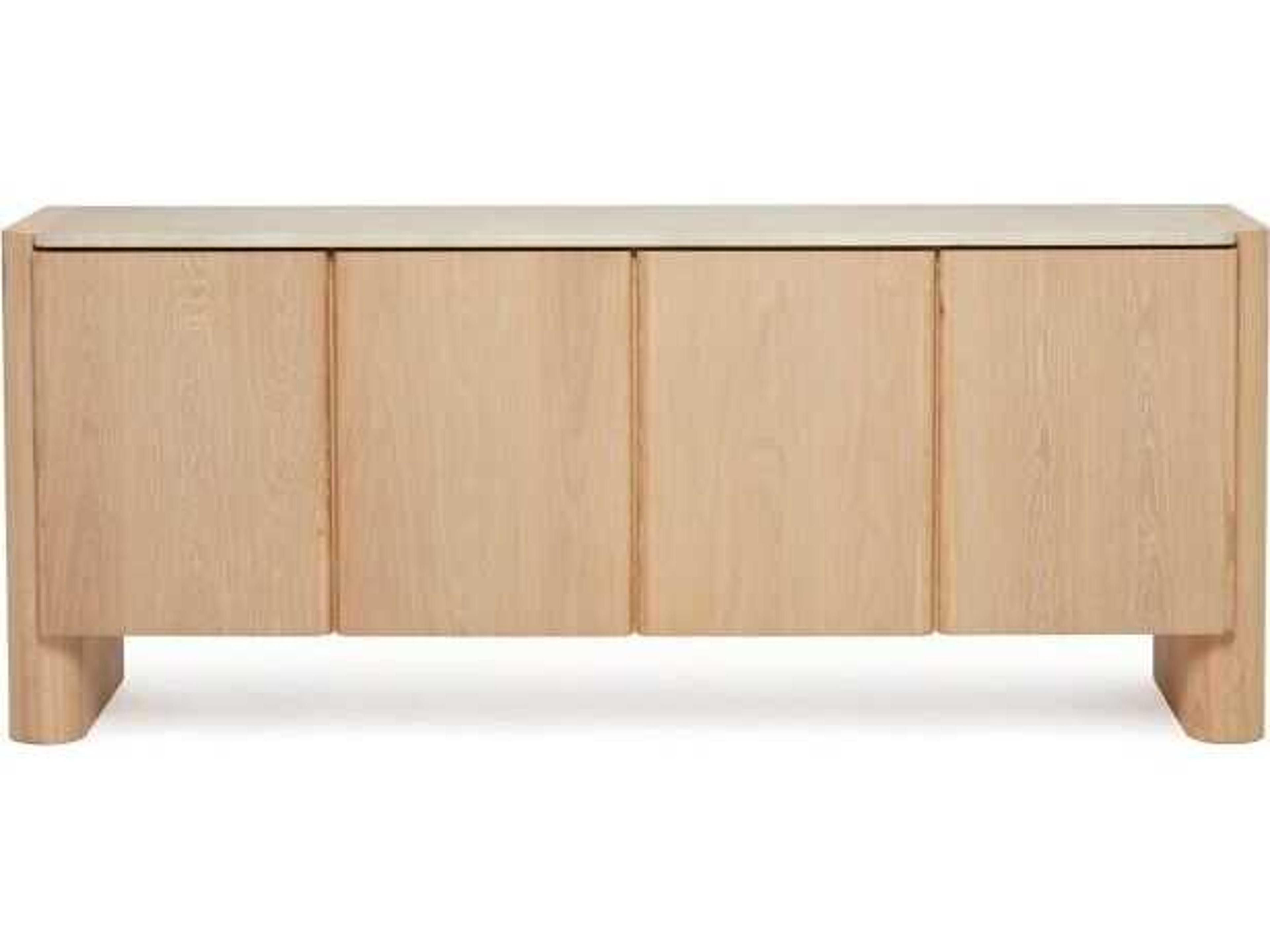 Interlude Home Arden 78" Saddle Honey Media Console