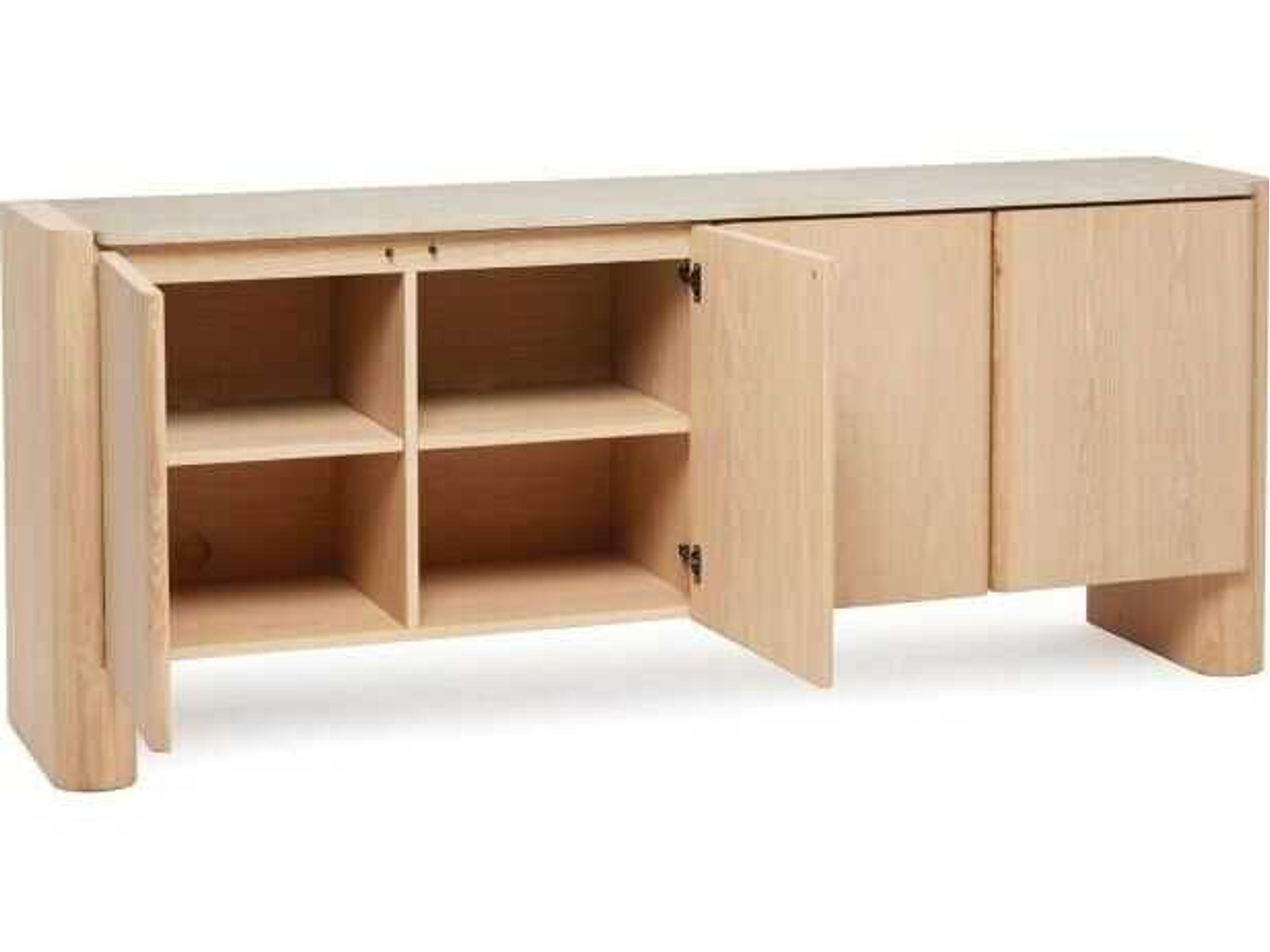 Interlude Home Arden 78" Saddle Honey Media Console
