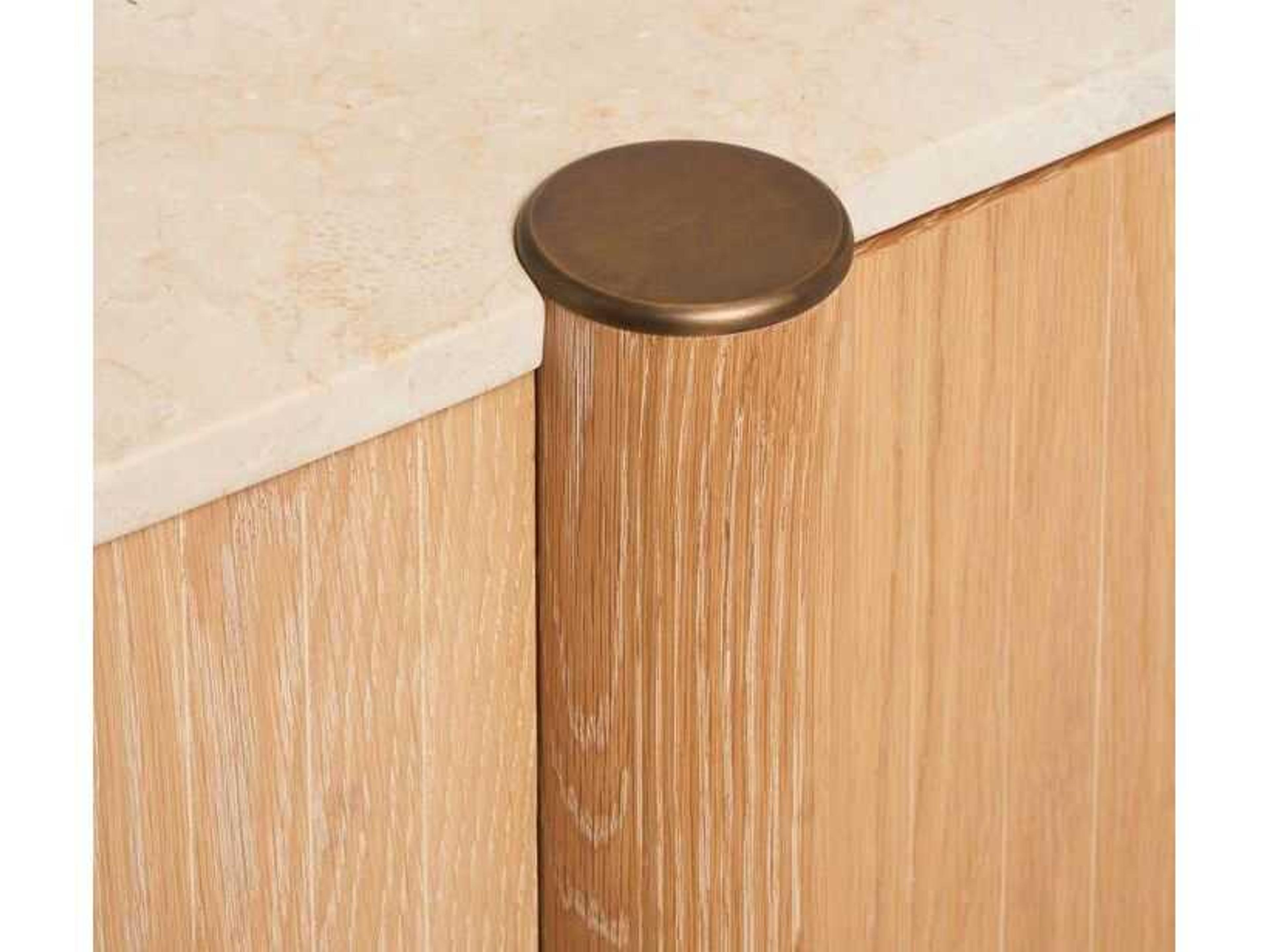 Interlude Home Thorne 84" Saddle Honey Antique Brass Media Console