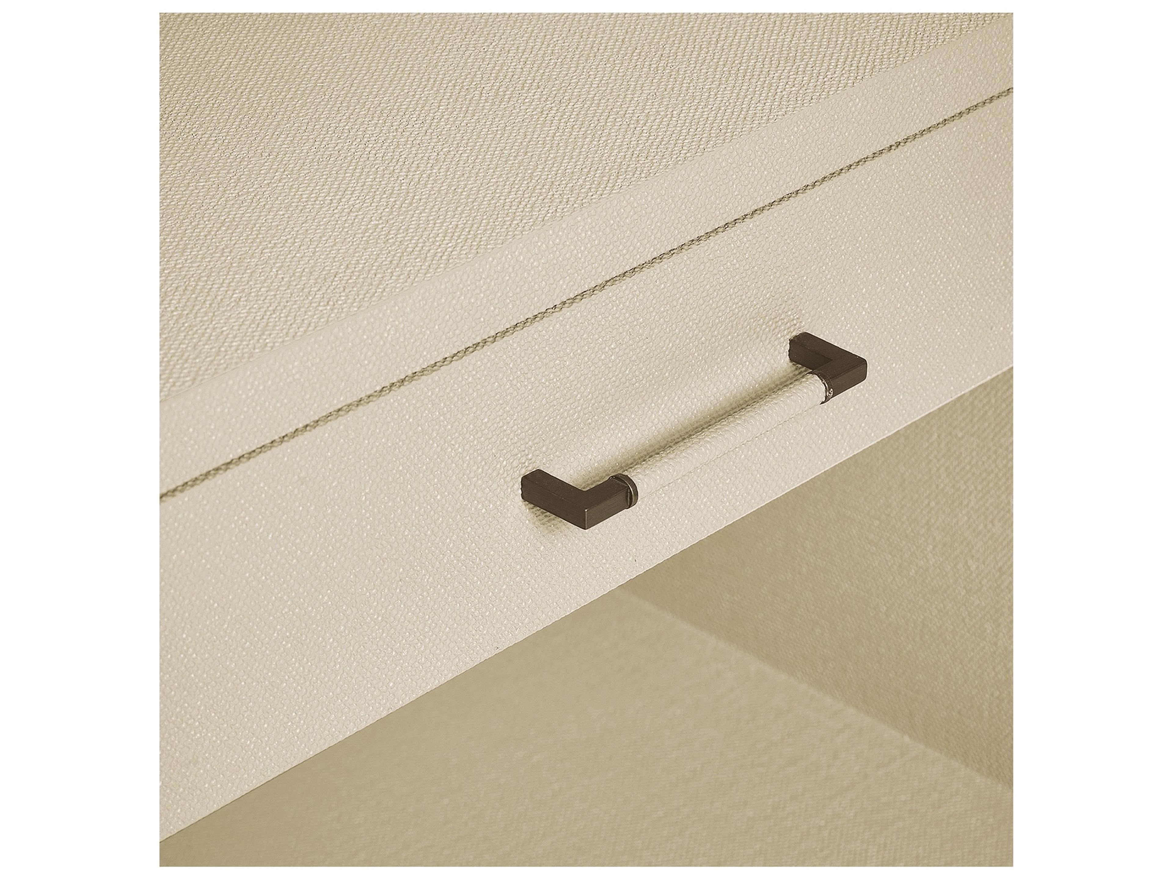 Interlude Home Taylor 2-Drawers Beige Nightstand