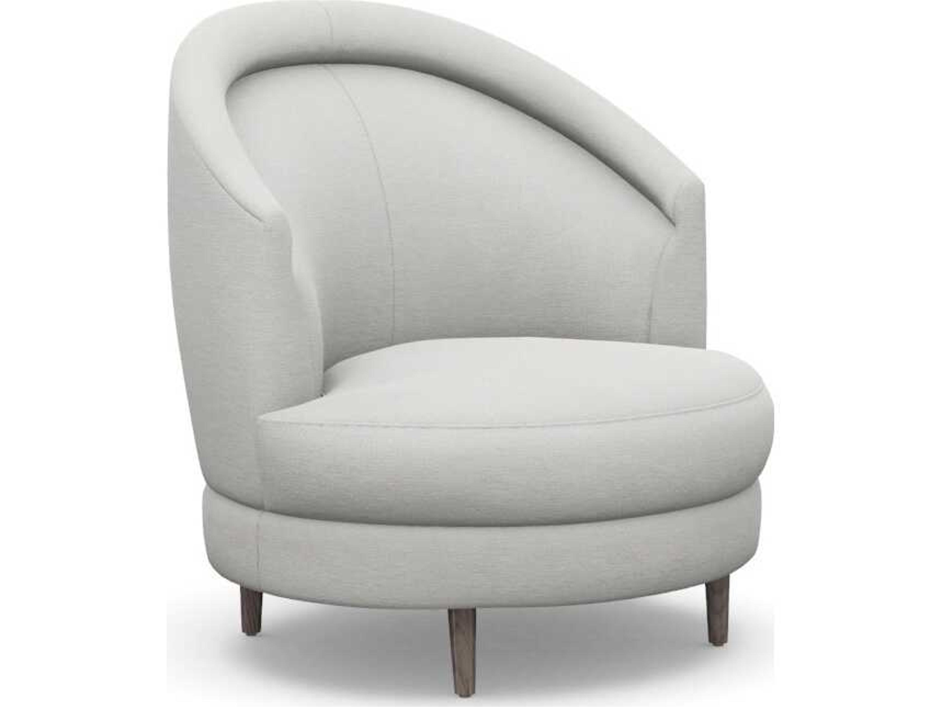 Capri Swivel Gray Accent Chair