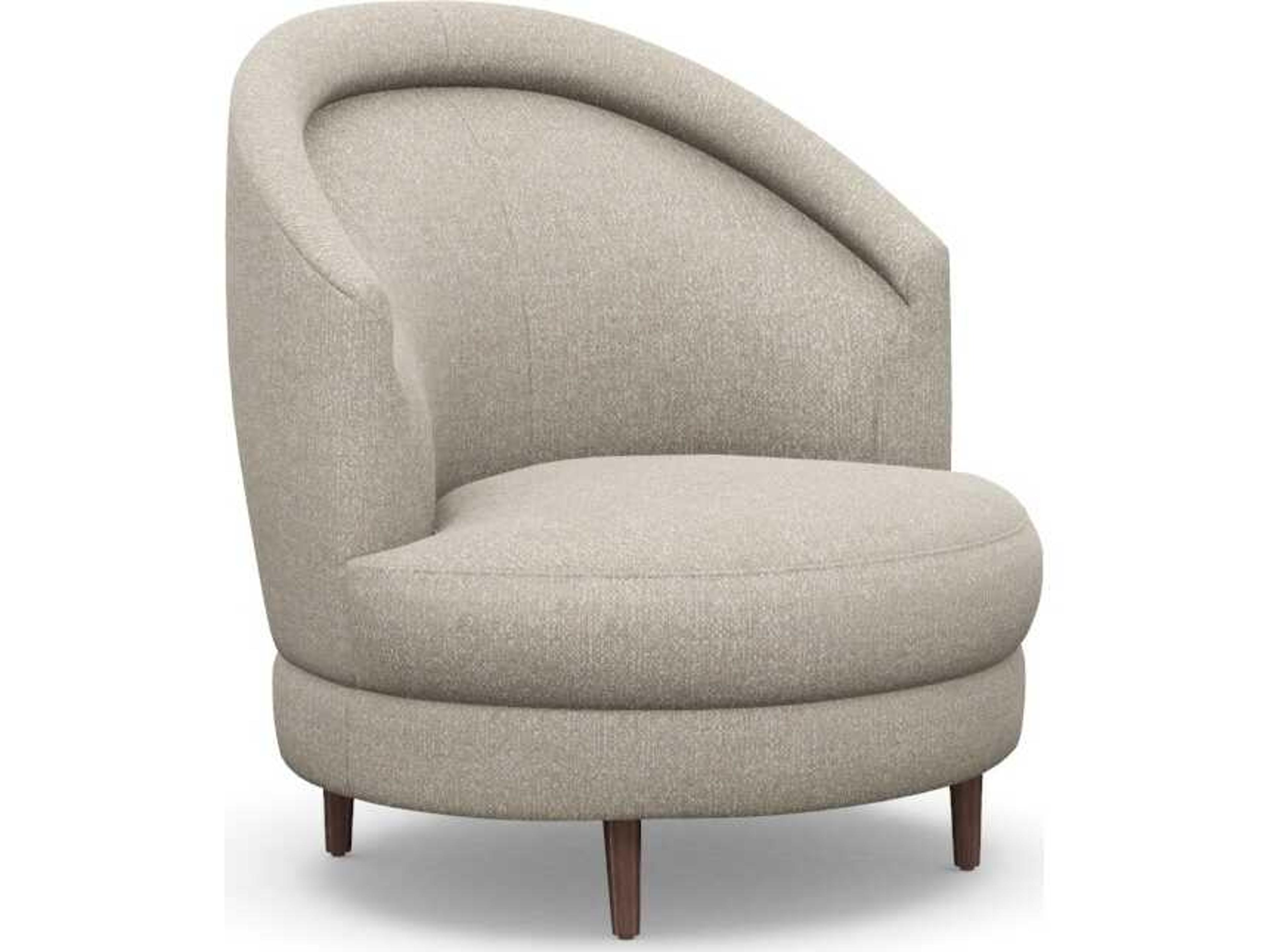 Capri Swivel Beige Accent Chair
