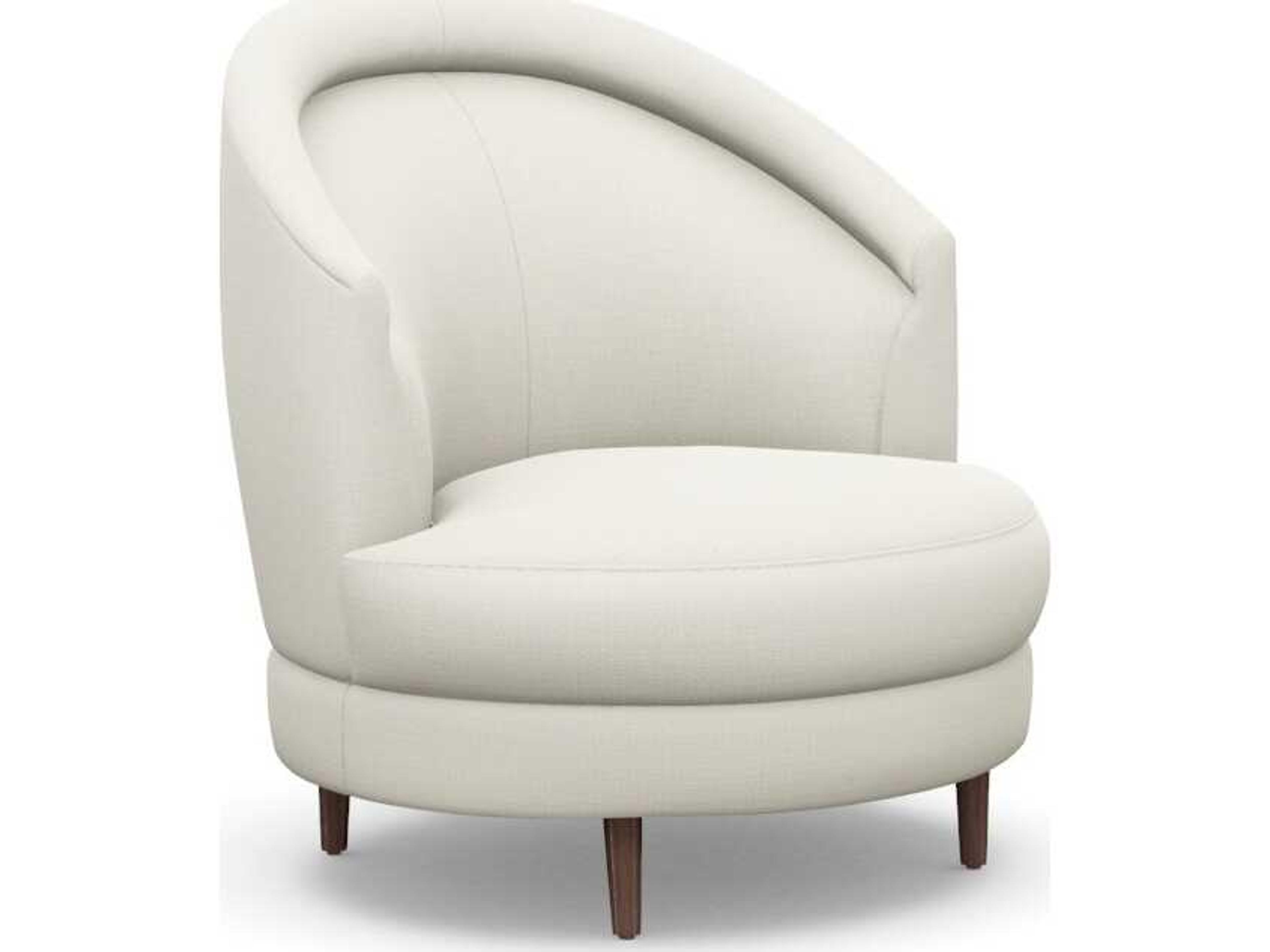 Capri Swivel Beige Accent Chair