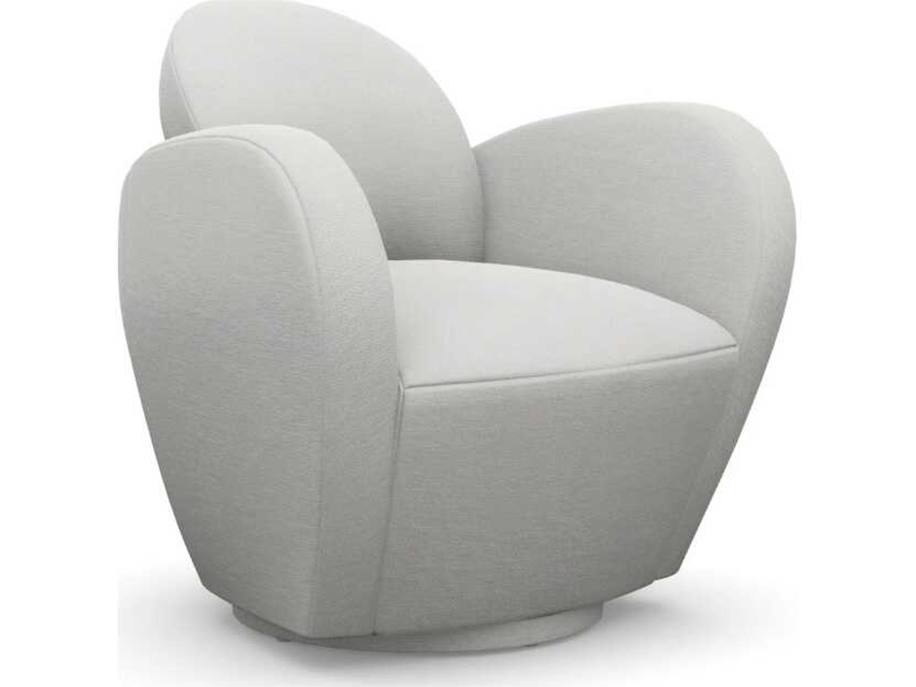 Miami Swivel Cream Accent Chair