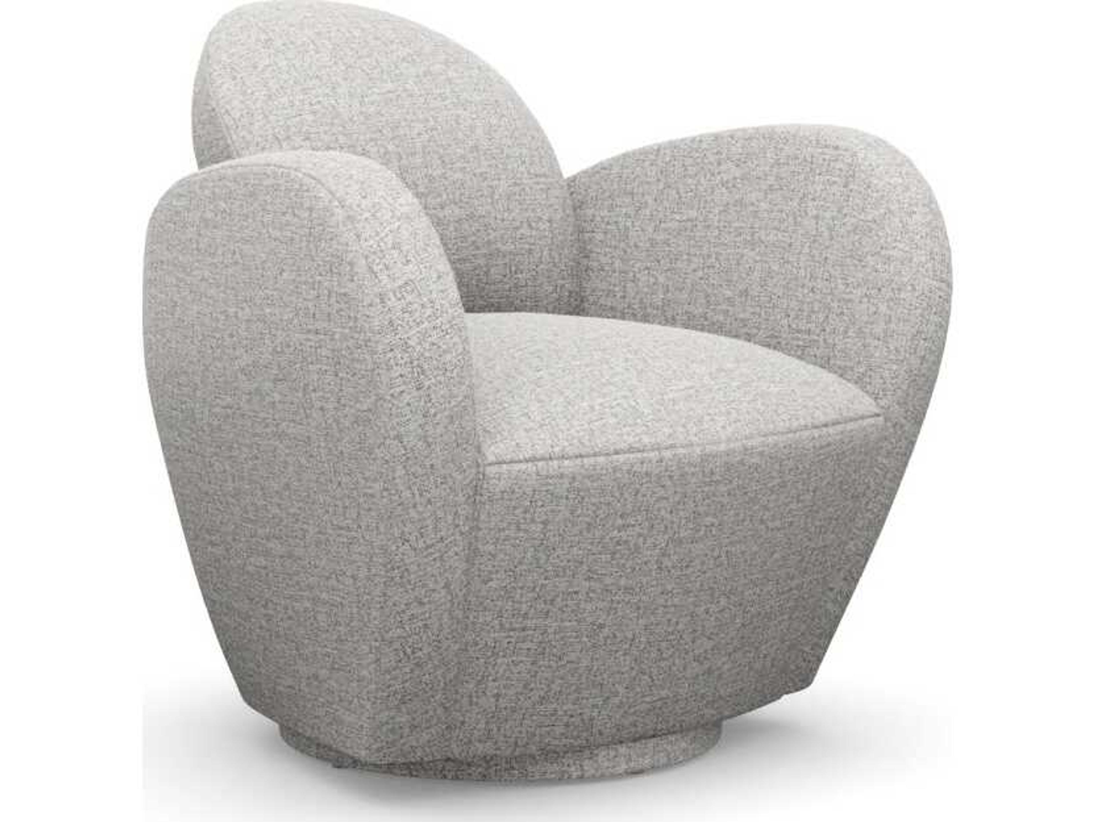 Miami Swivel Gray Accent Chair