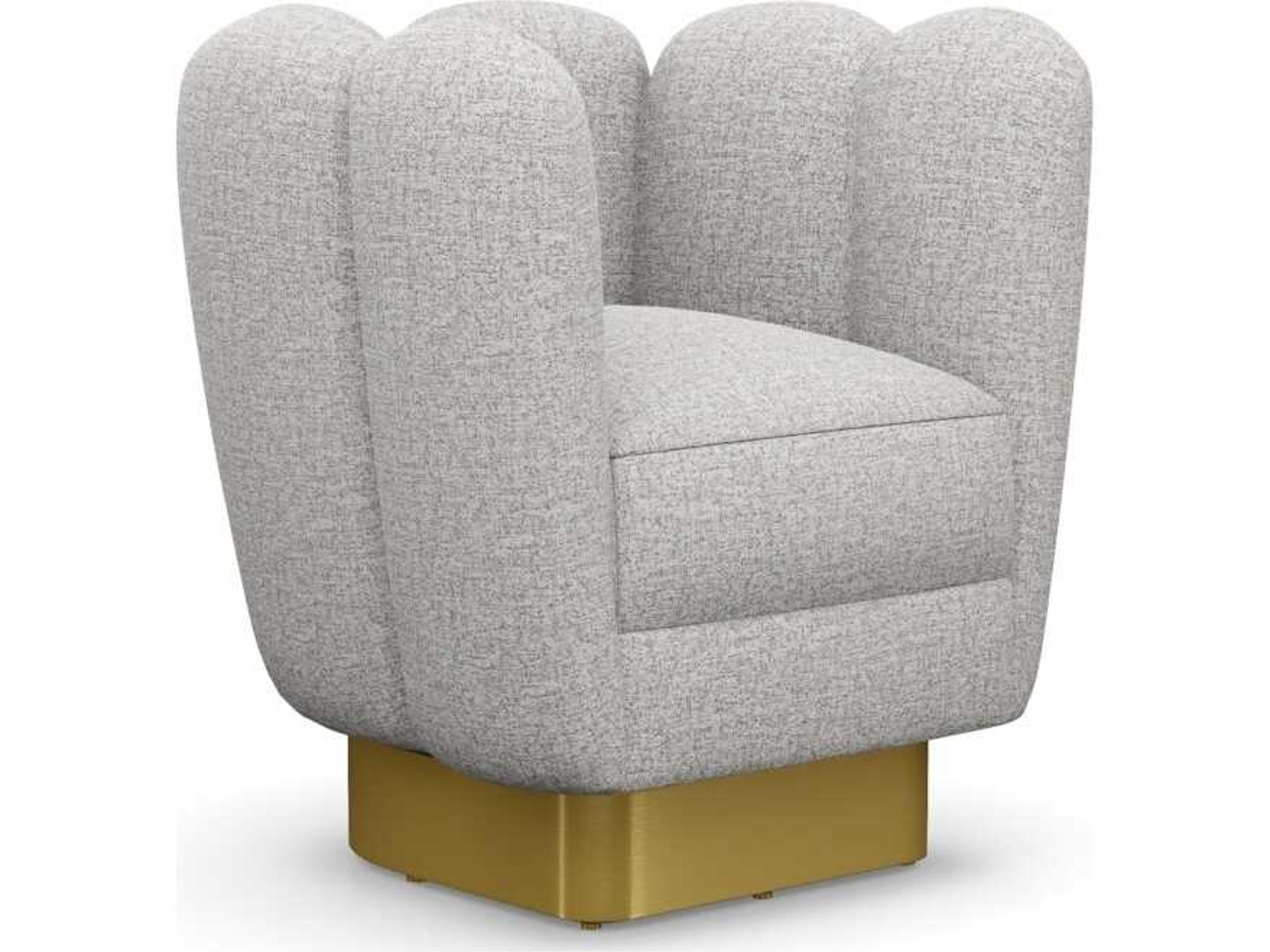 Gallery Swivel Gray Accent Chair
