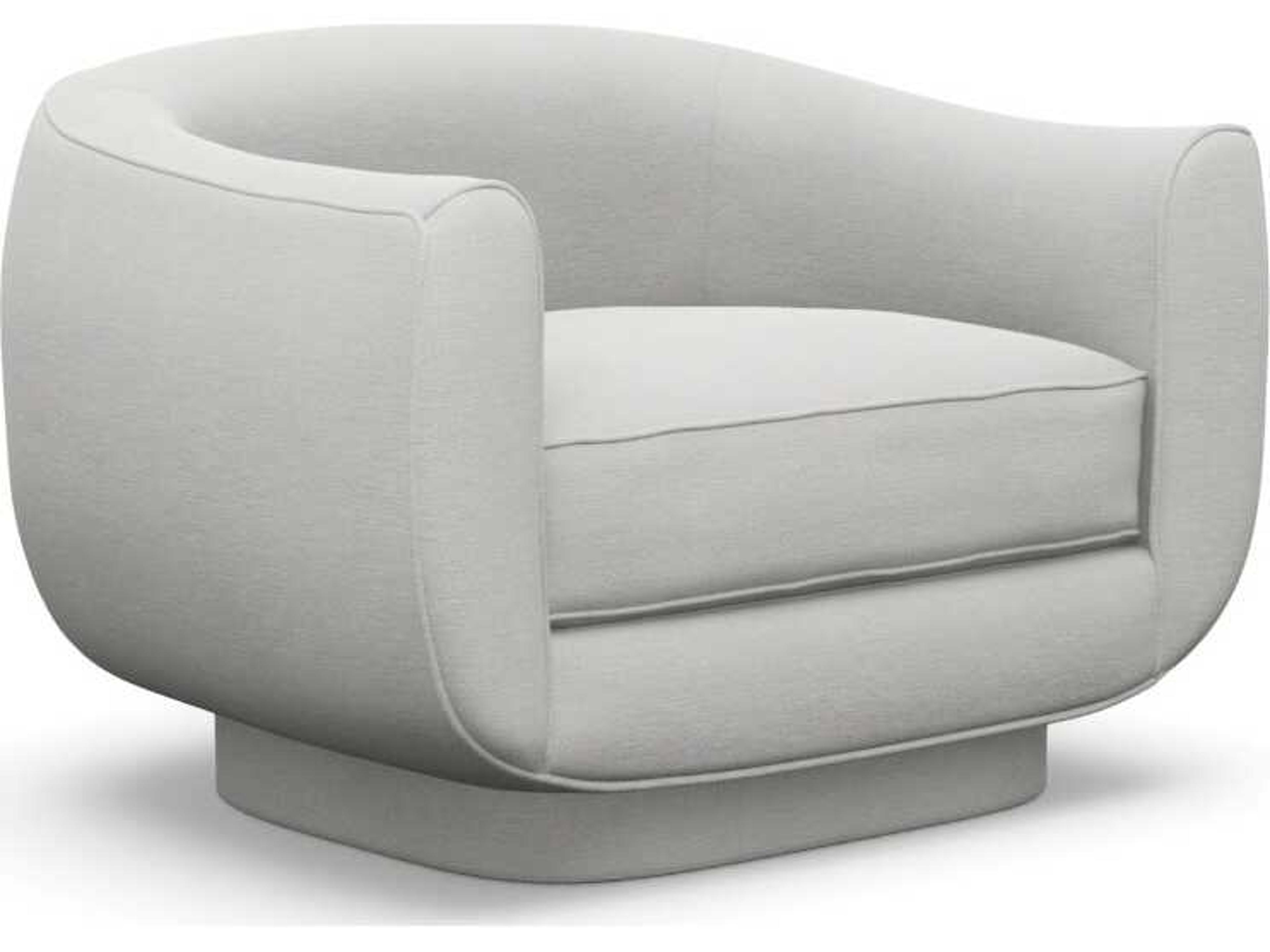 Spectrum Swivel Cream Club Chair