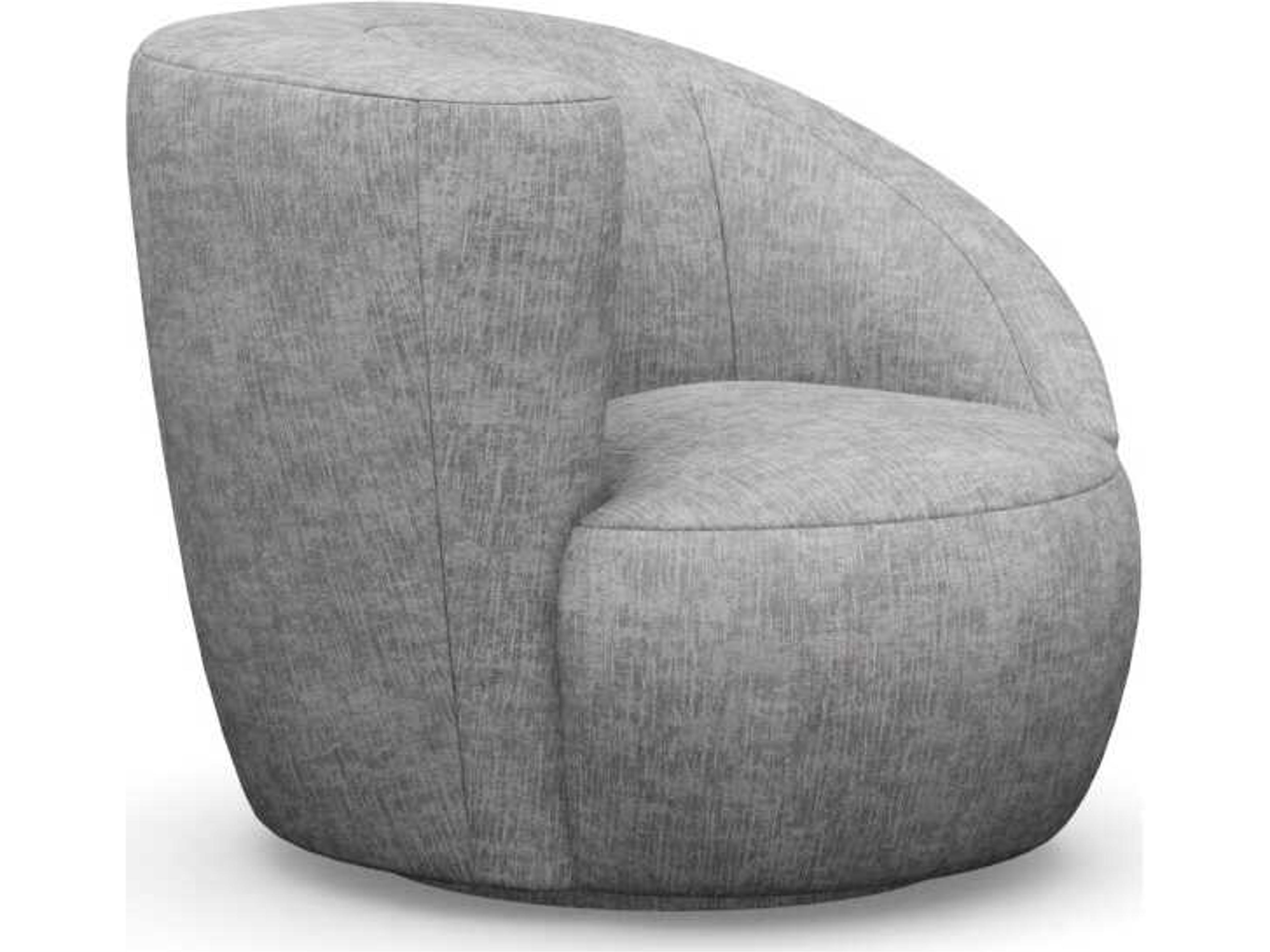 Carlisle Swivel Gray Accent Chair