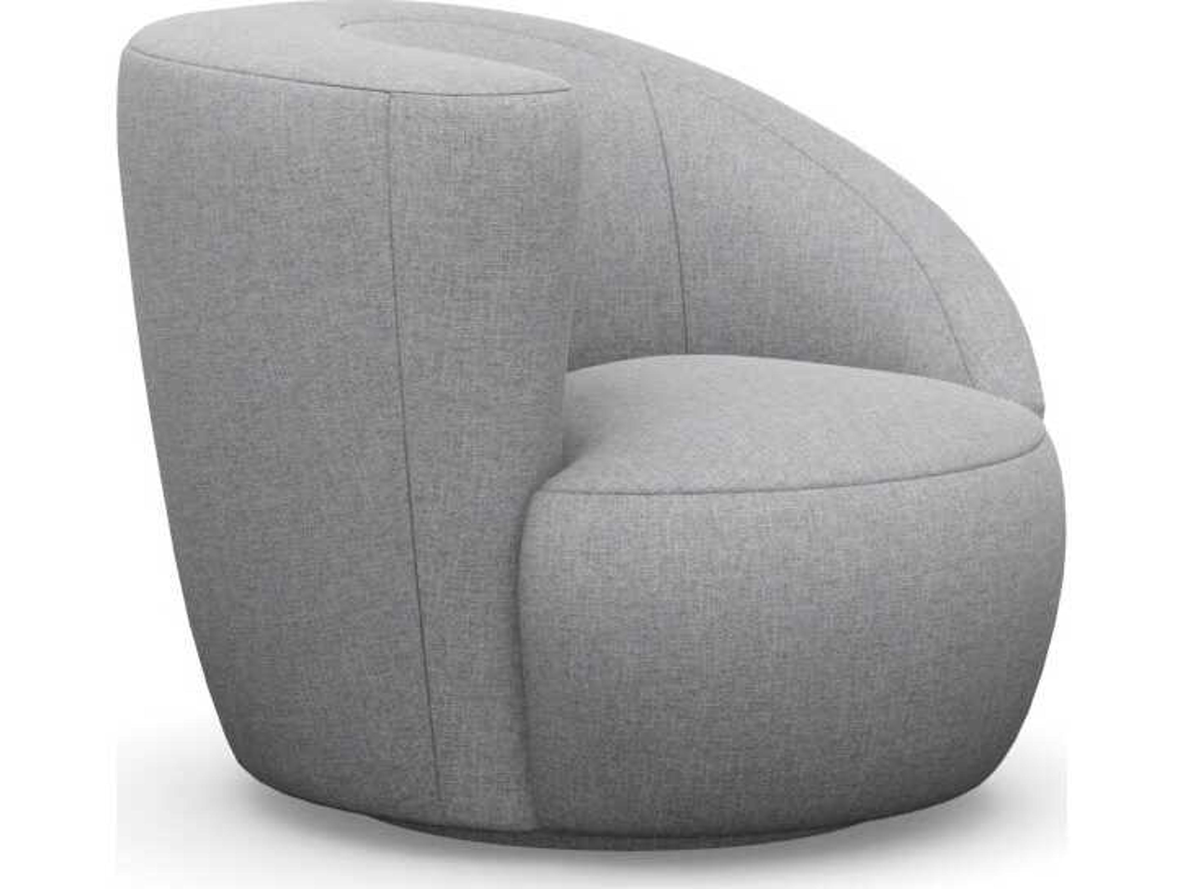Carlisle Swivel Gray Accent Chair
