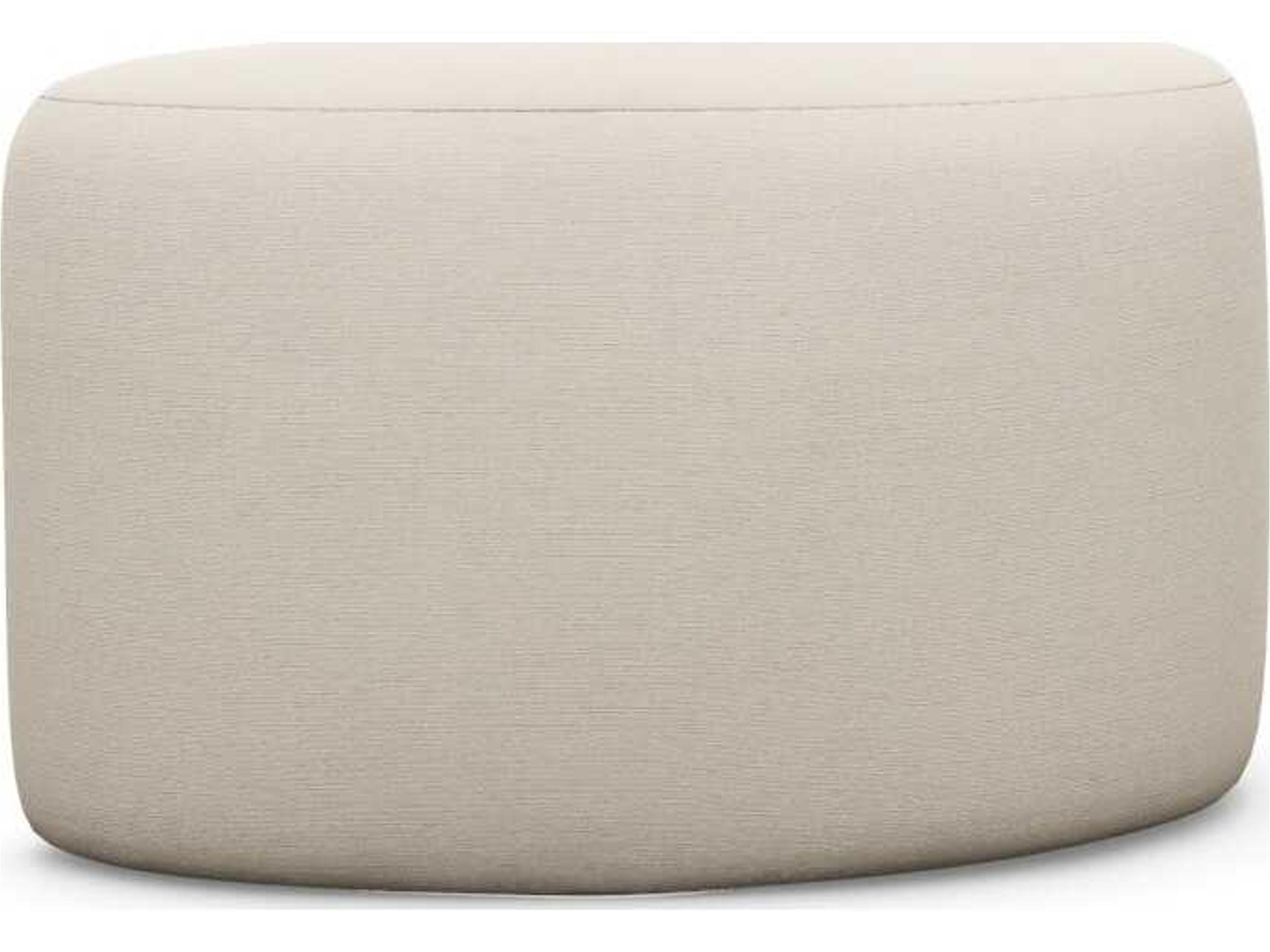 Carlisle Pearl Cream Upholstered Ottoman