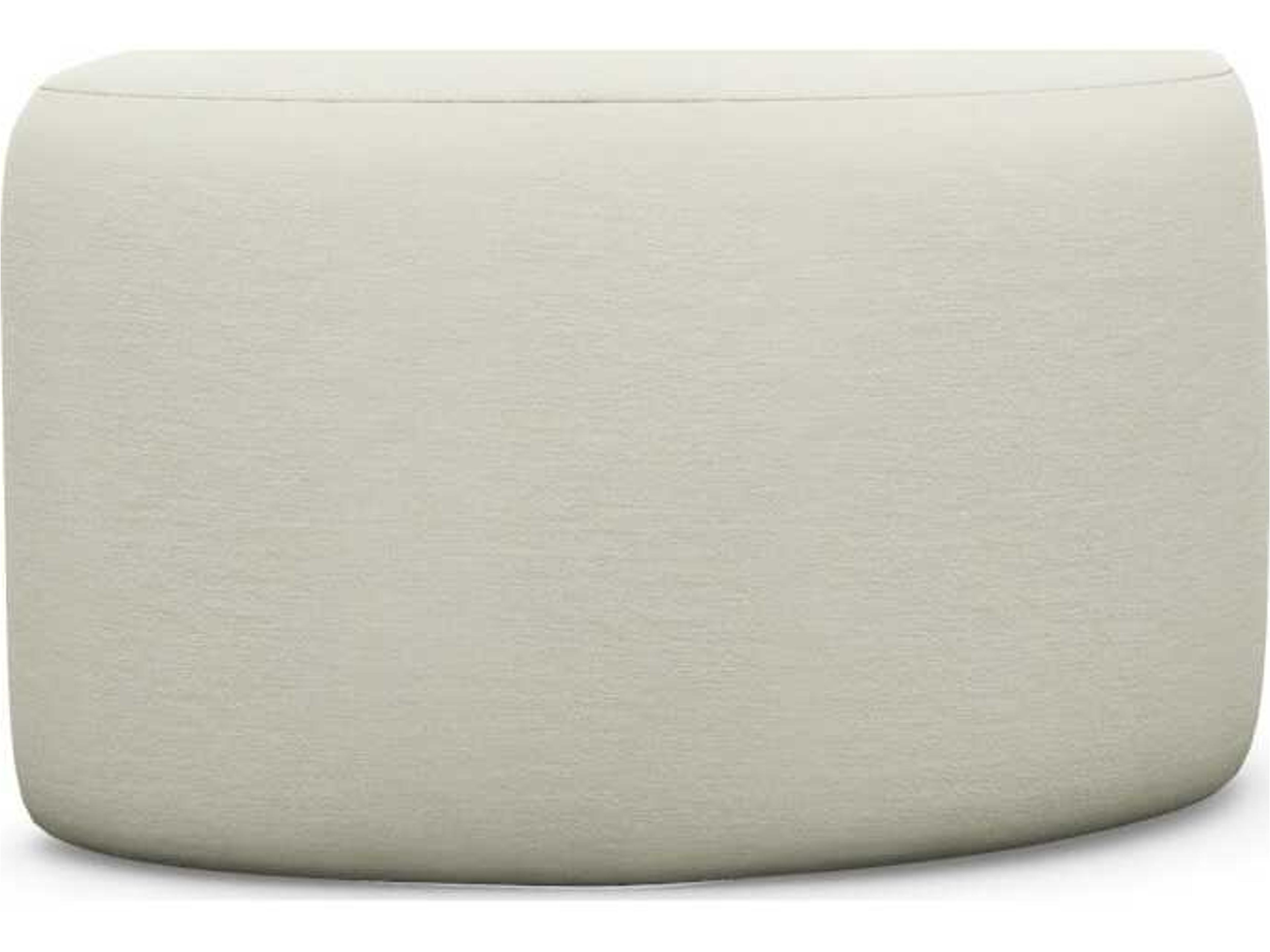 Carlisle Pure Cream Upholstered Ottoman