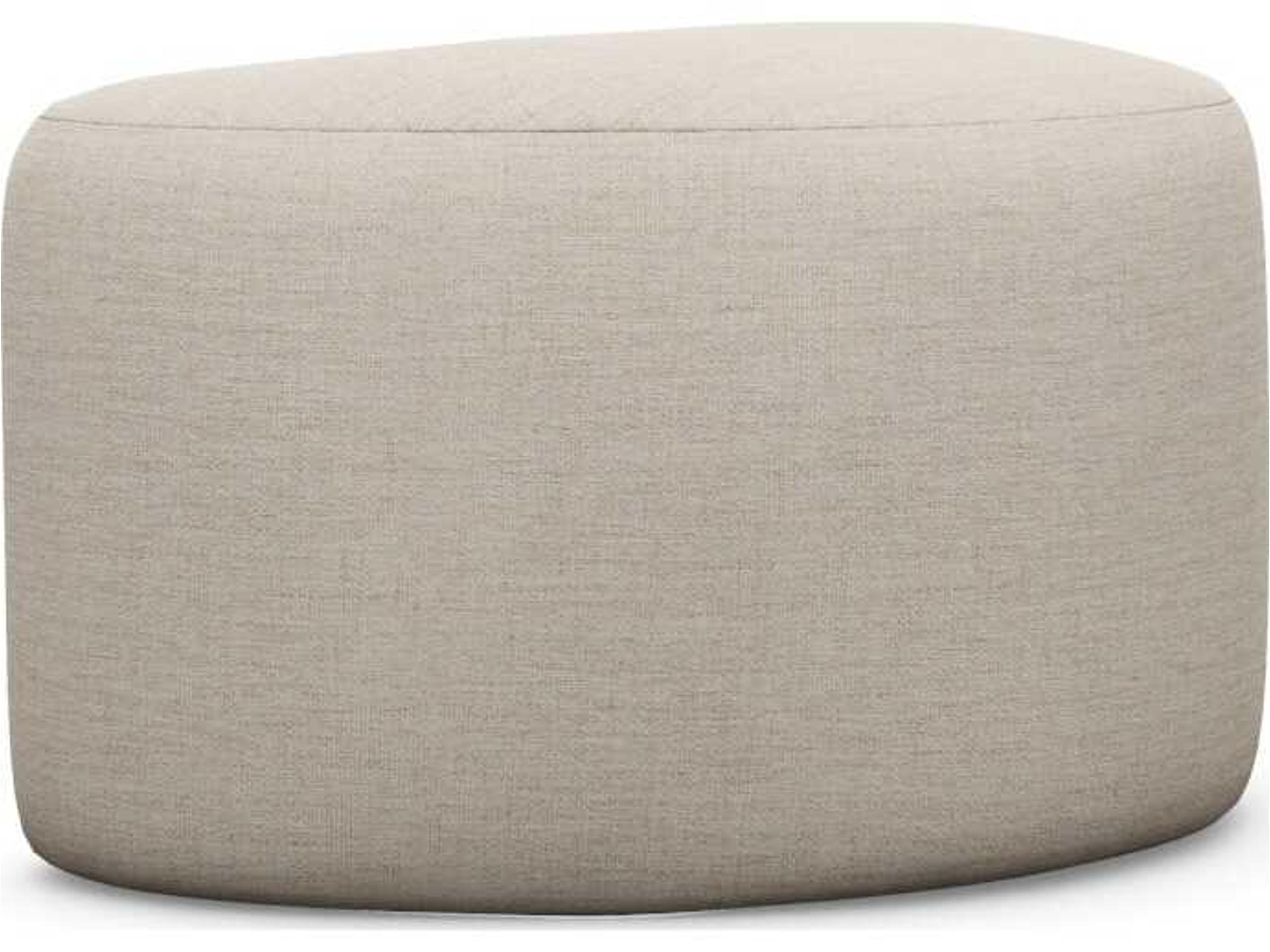 Carlisle Bluff Beige Upholstered Ottoman