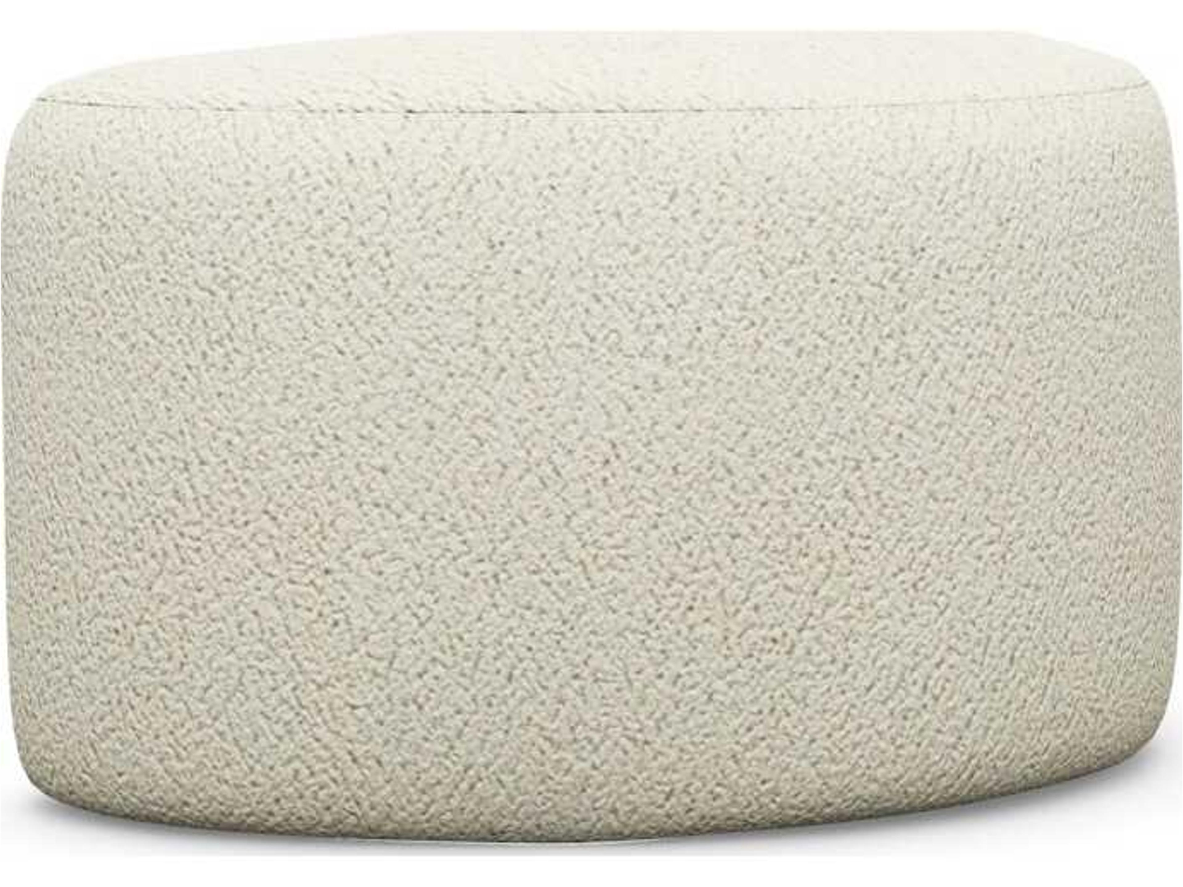 Carlisle Down Cream Fur Ottoman
