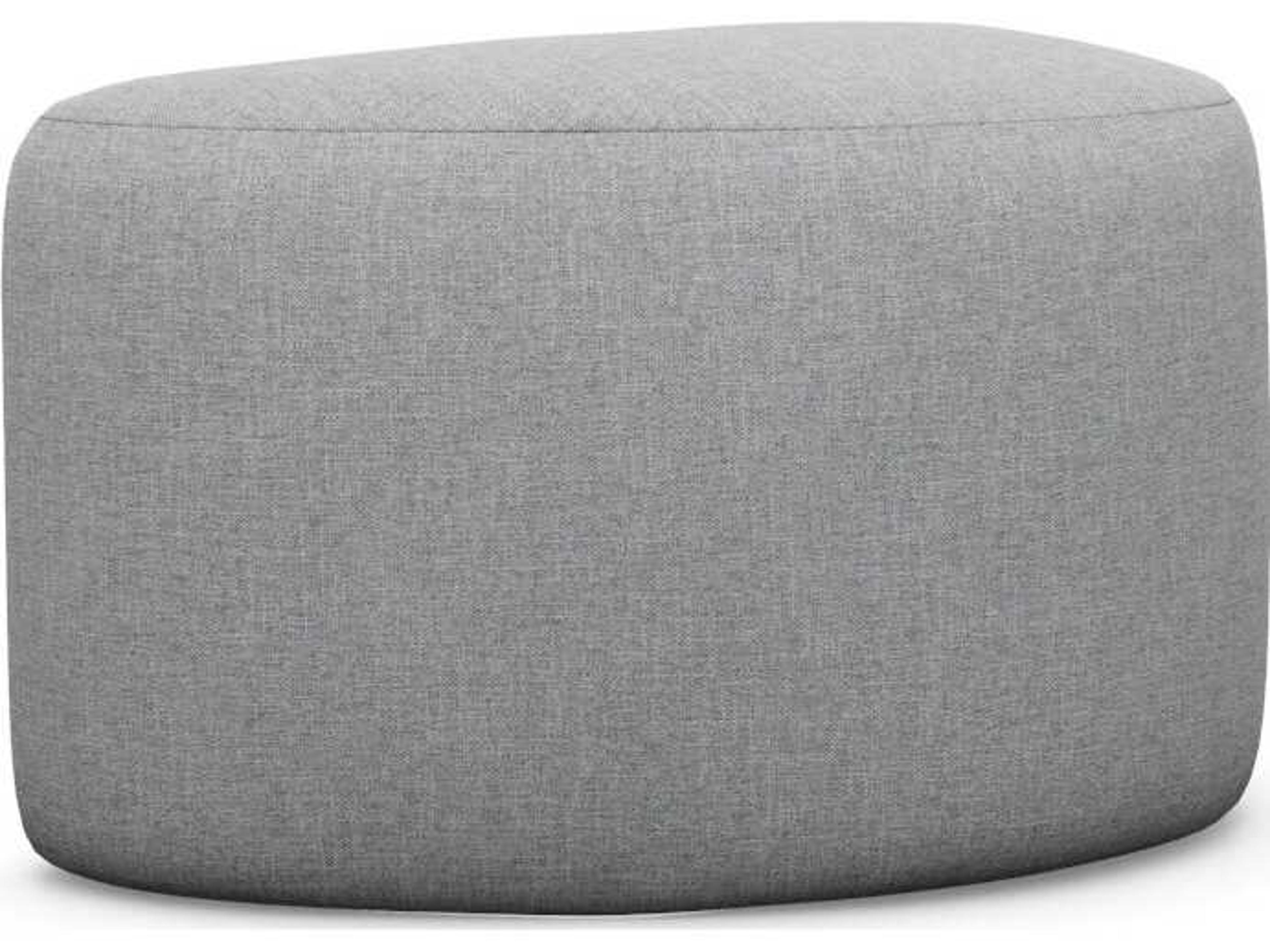 Carlisle Pure Grey Upholstered Ottoman