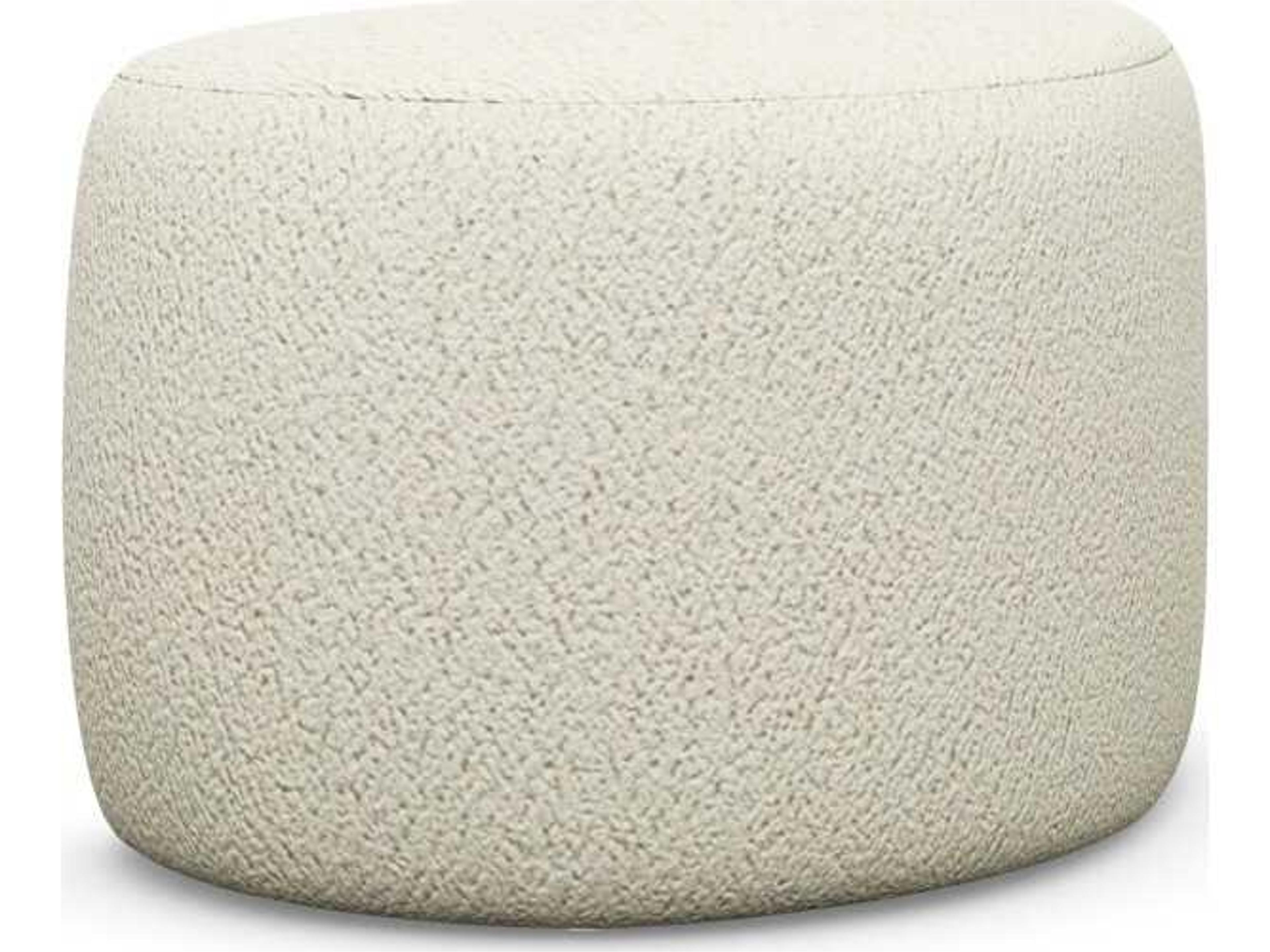 Carlisle Down Cream Fur Ottoman