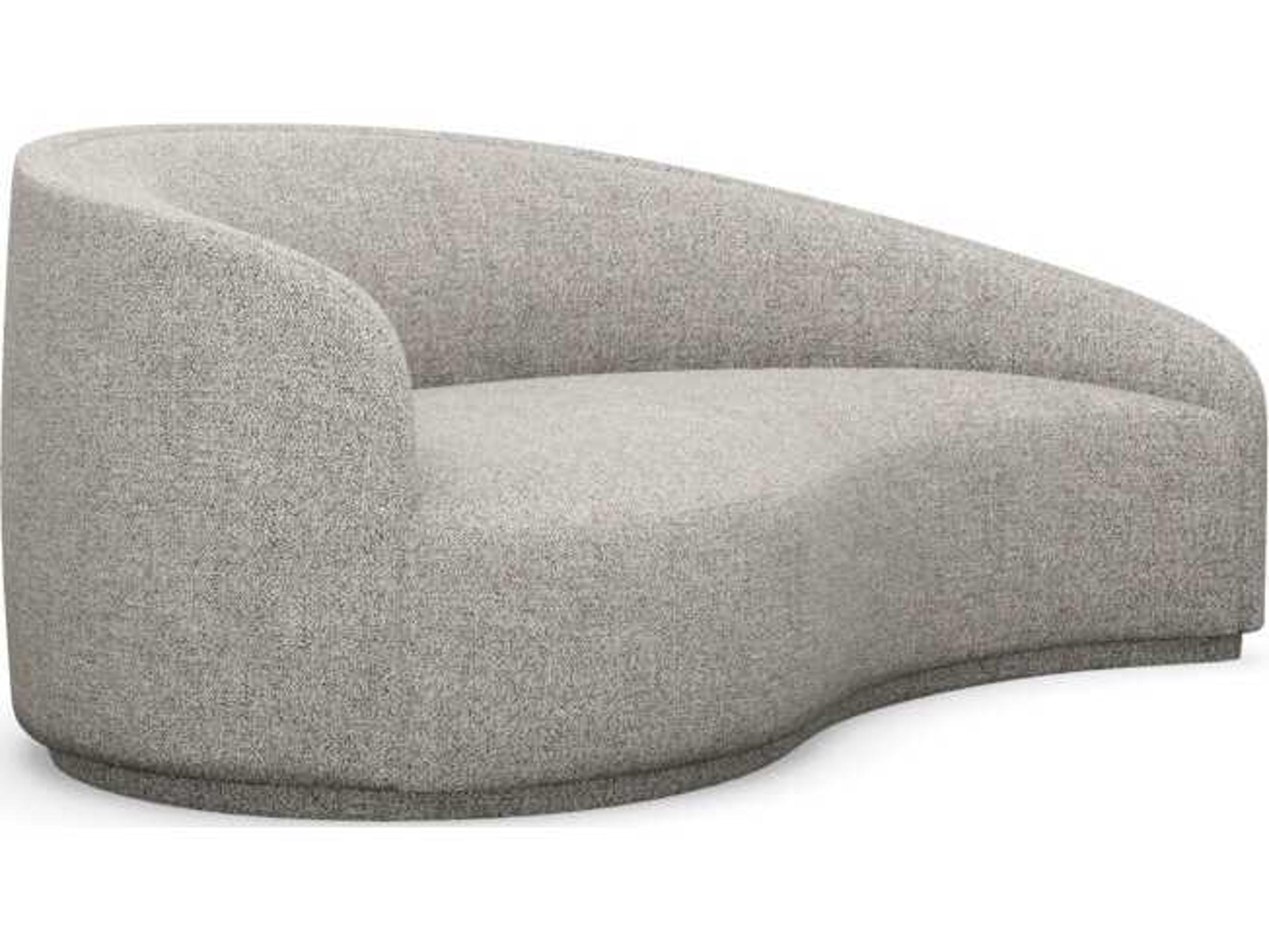 Dana Rock Gray Upholstered Chaise