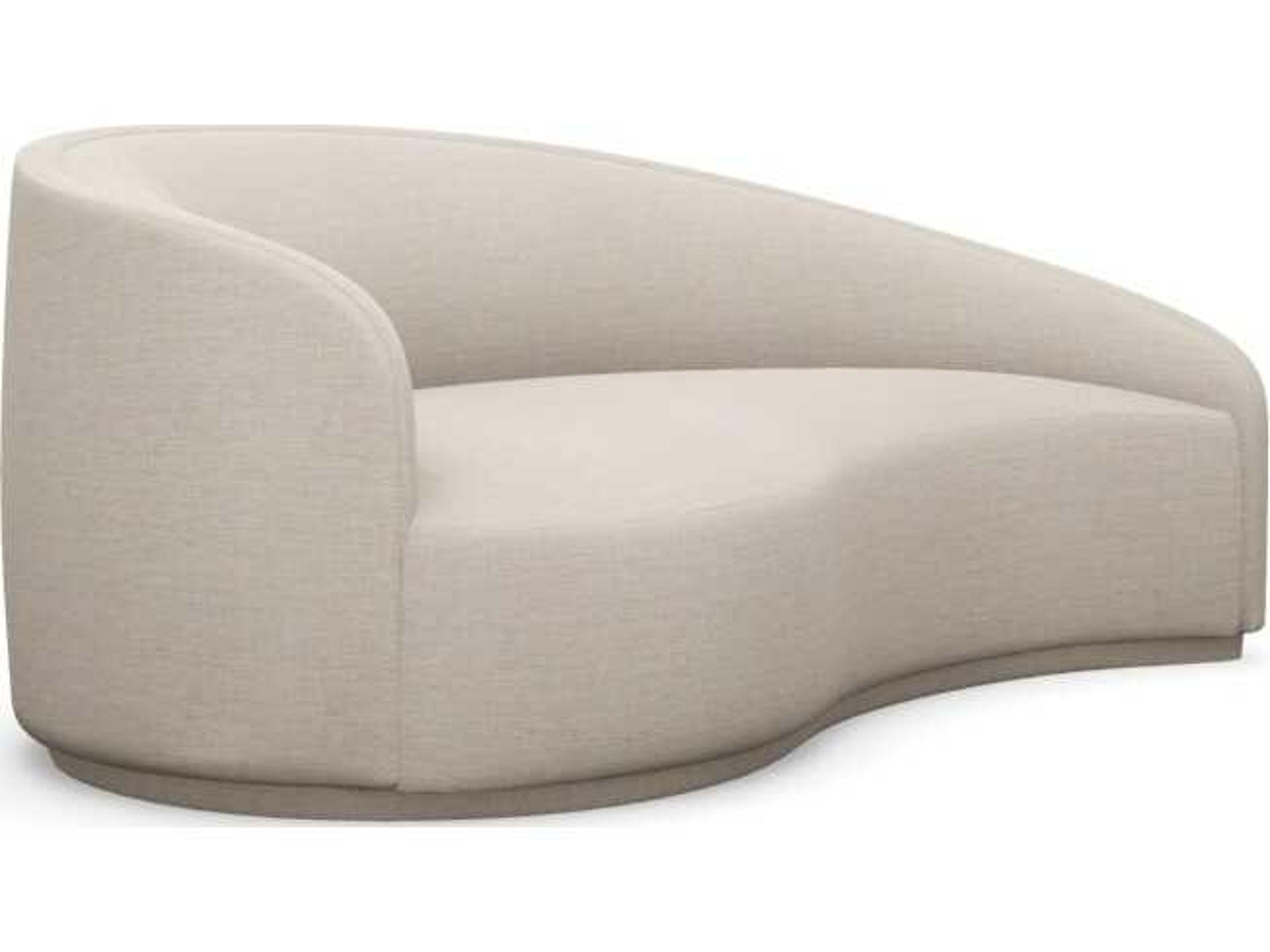 Dana Bluff Beige Upholstered Chaise