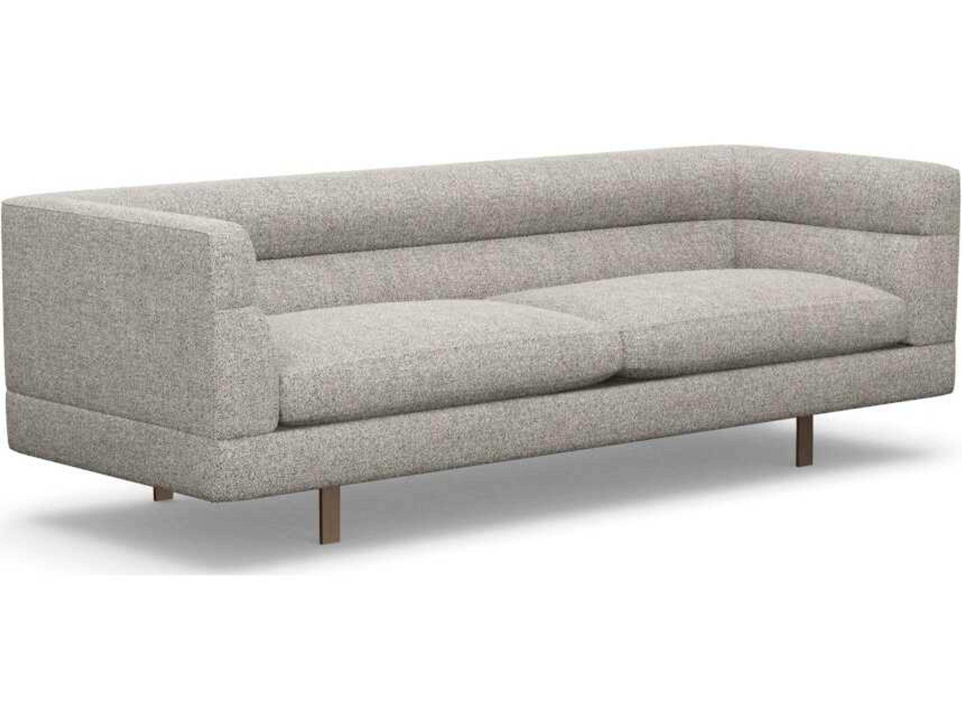Ornette Rock Bronze Gray Upholstered Sofa