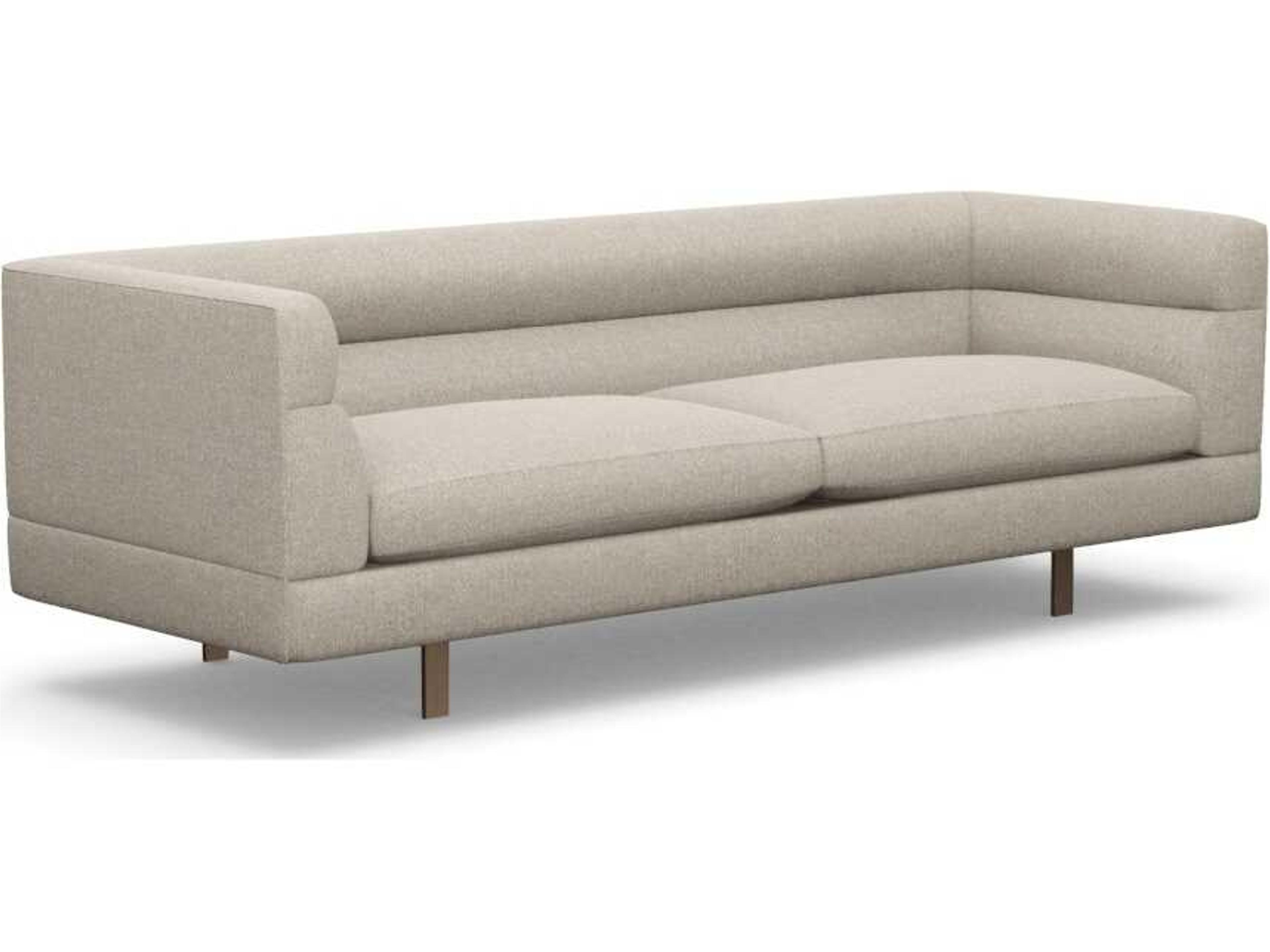 Ornette Wheat Bronze Beige Upholstered Sofa