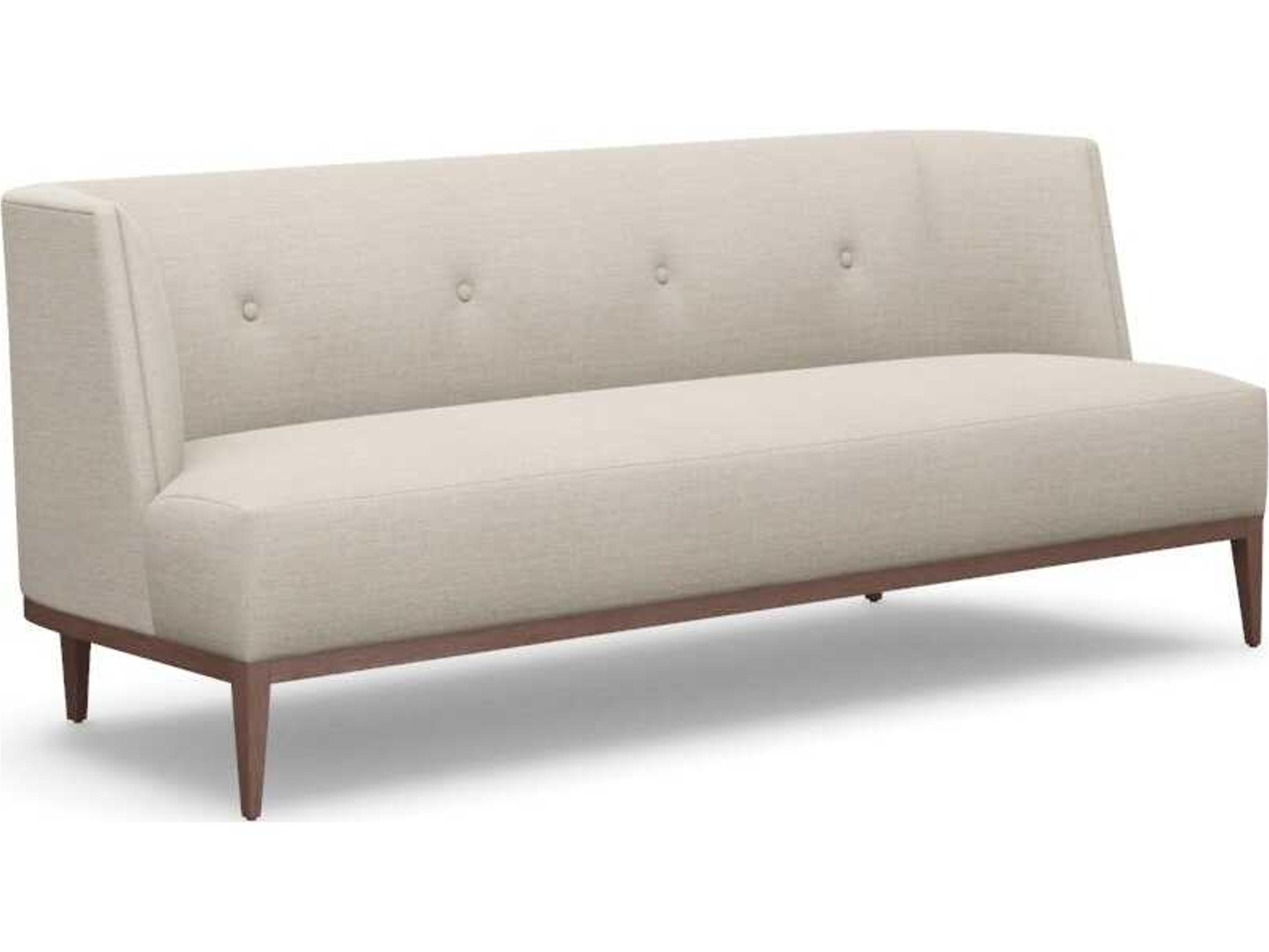 Ayler Bluff Walnut Beige Upholstered Sofa