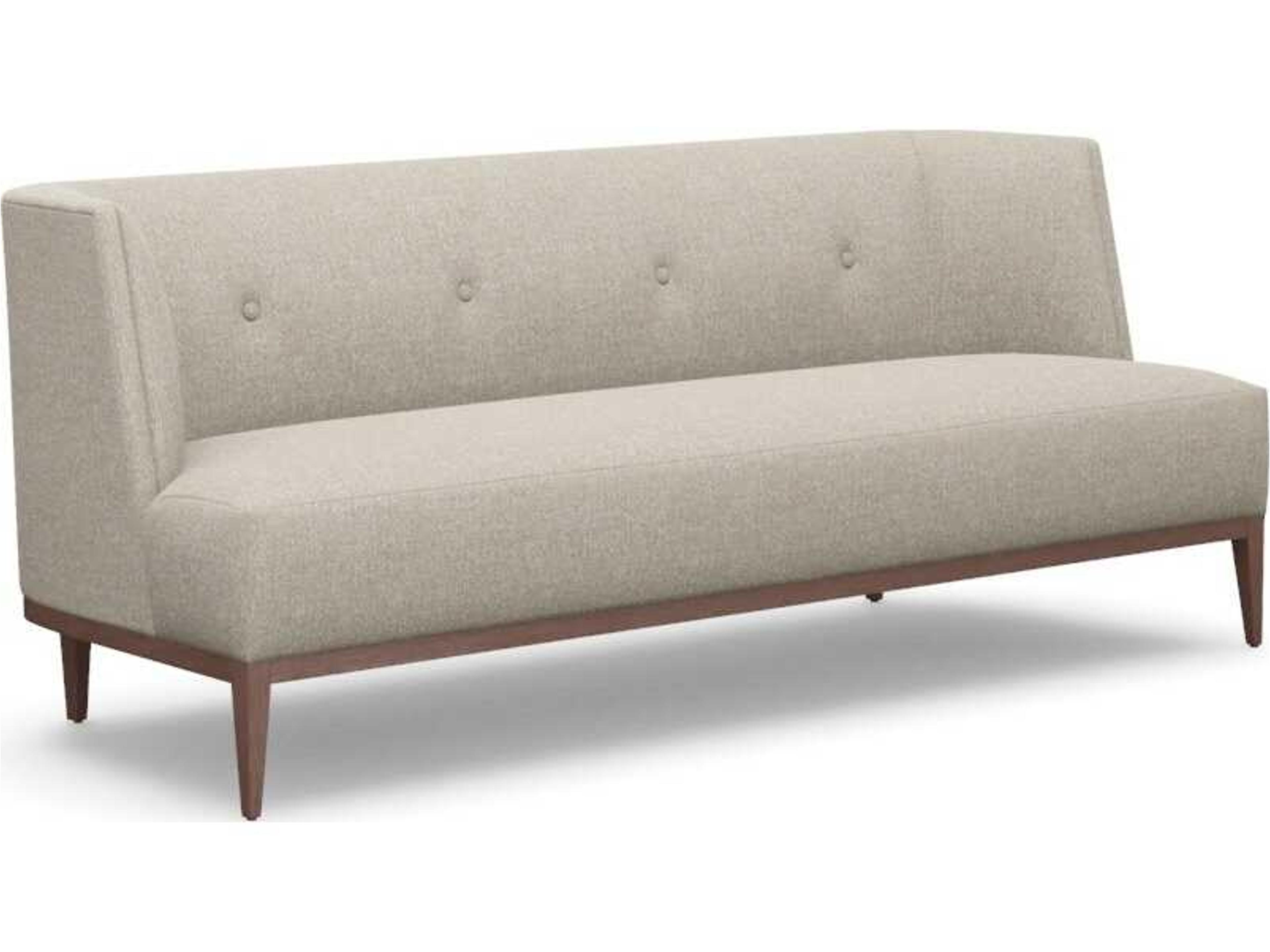 Chloe Wheat Light Grey Beige Upholstered Sofa