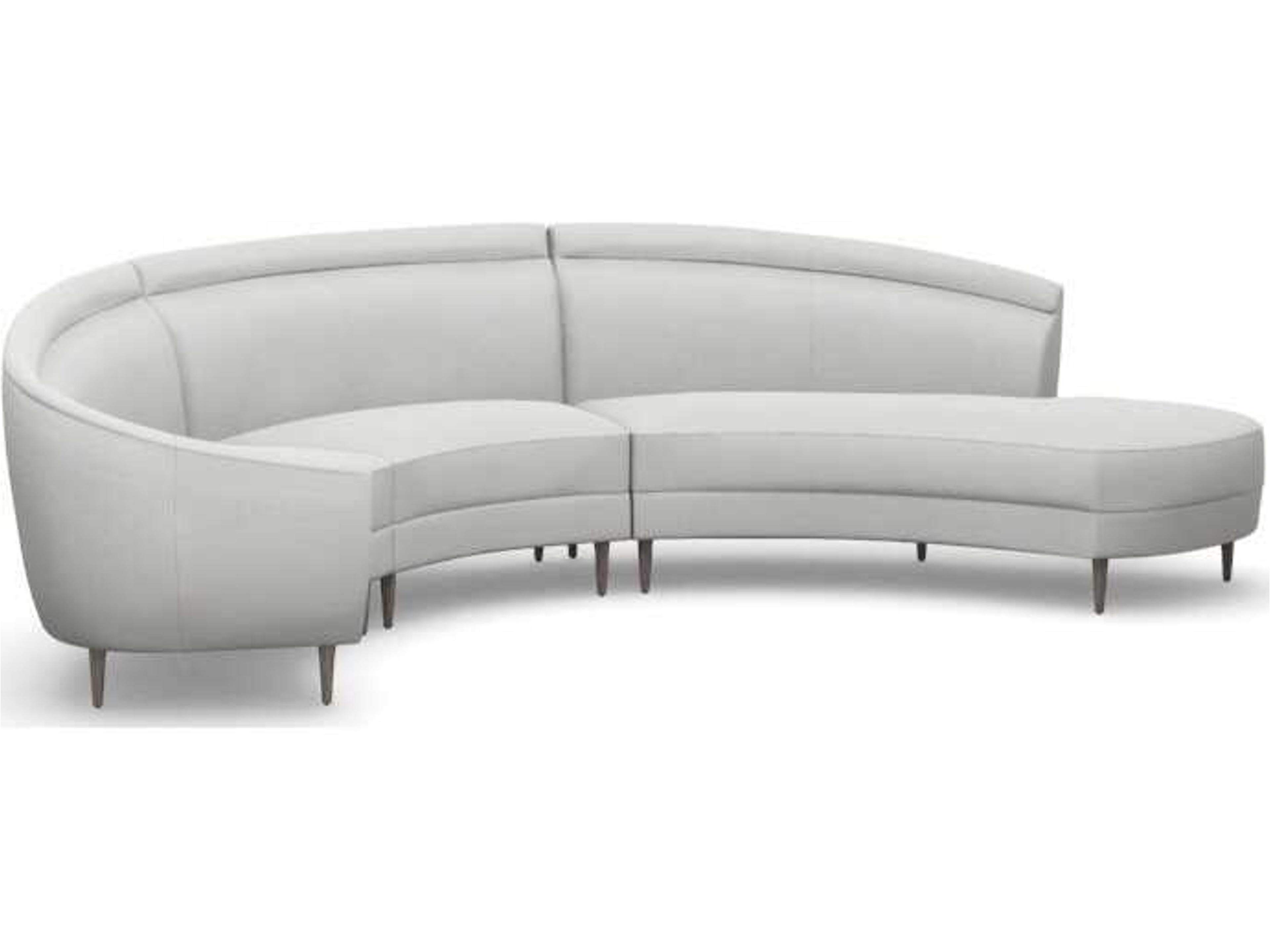 Capri Gray Upholstered Sectional Sofa