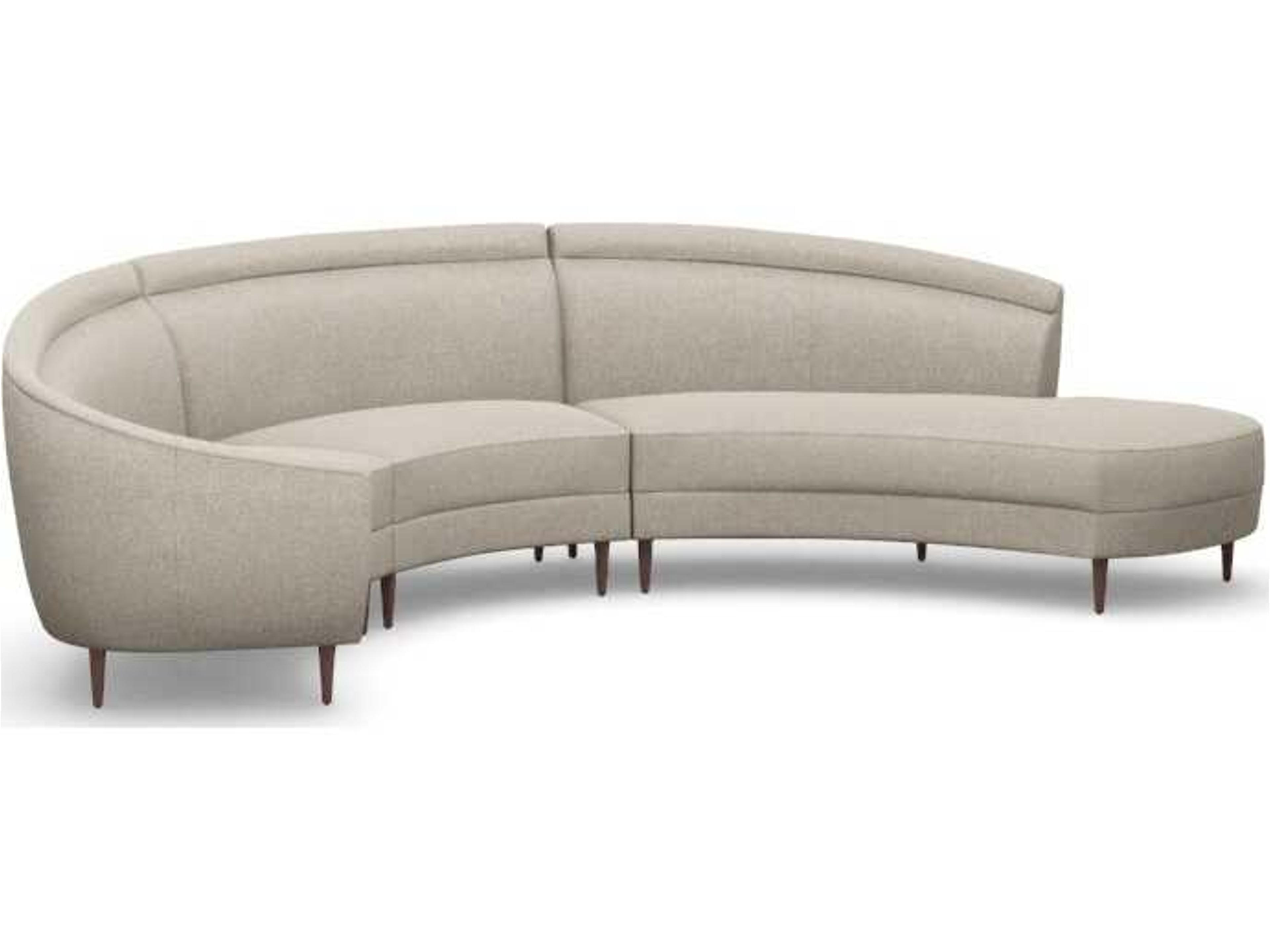 Capri Beige Upholstered Sectional Sofa