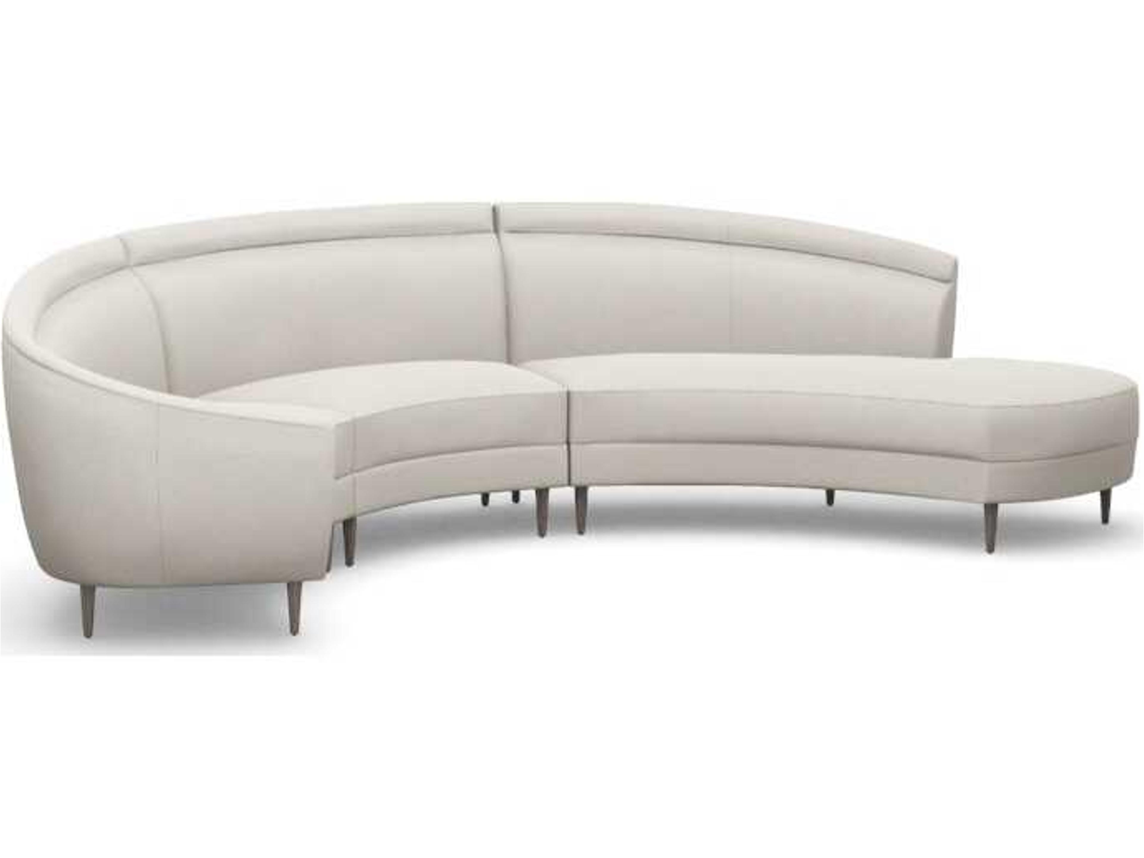 Capri Cream Upholstered Sectional Sofa
