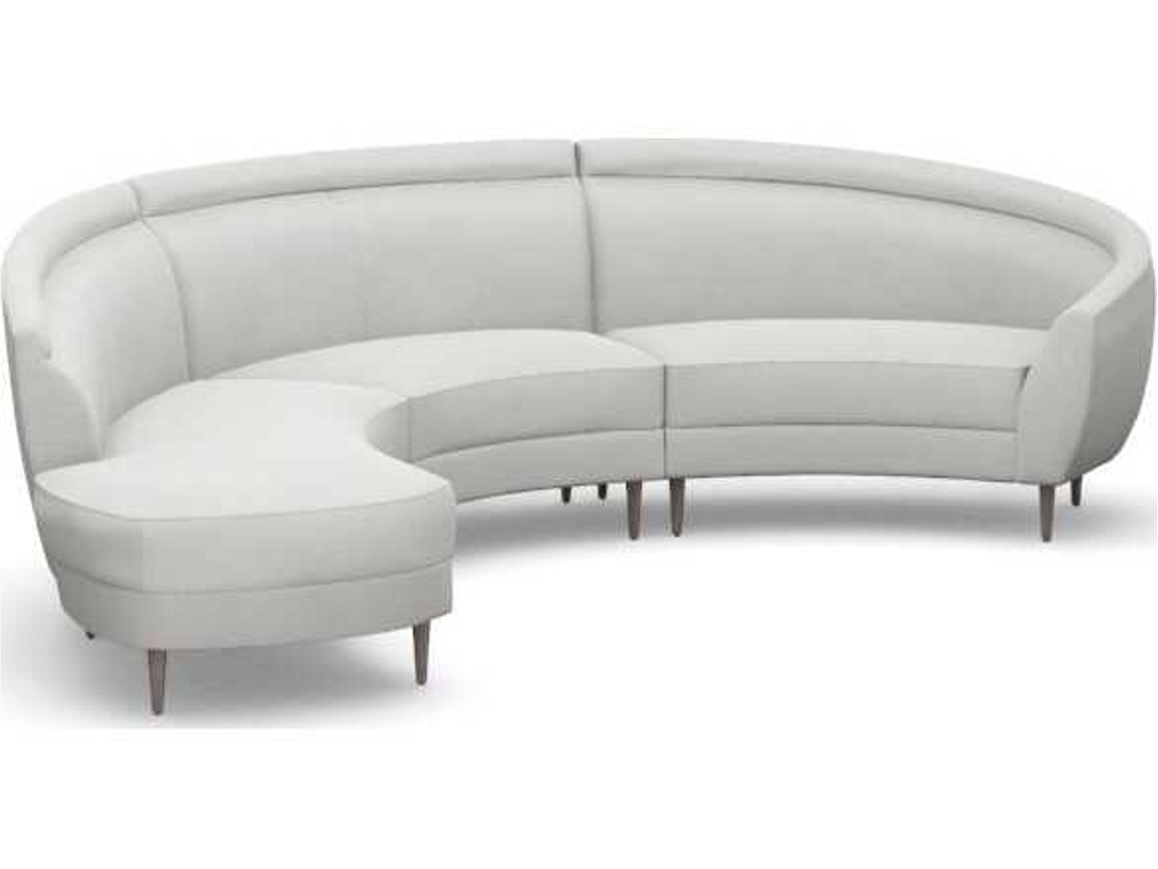 Capri Gray Upholstered Sectional Sofa