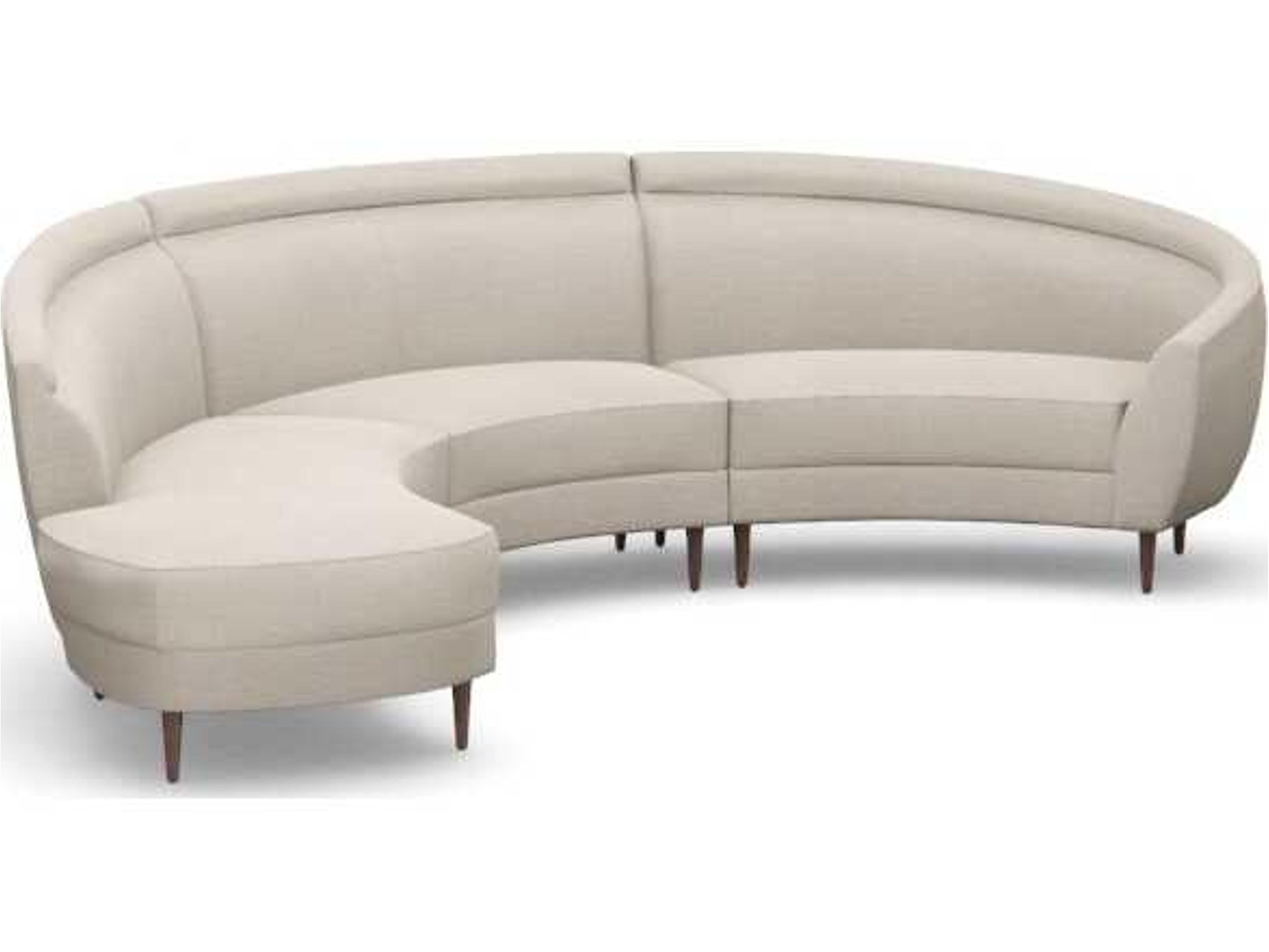 Capri Beige Upholstered Sectional Sofa