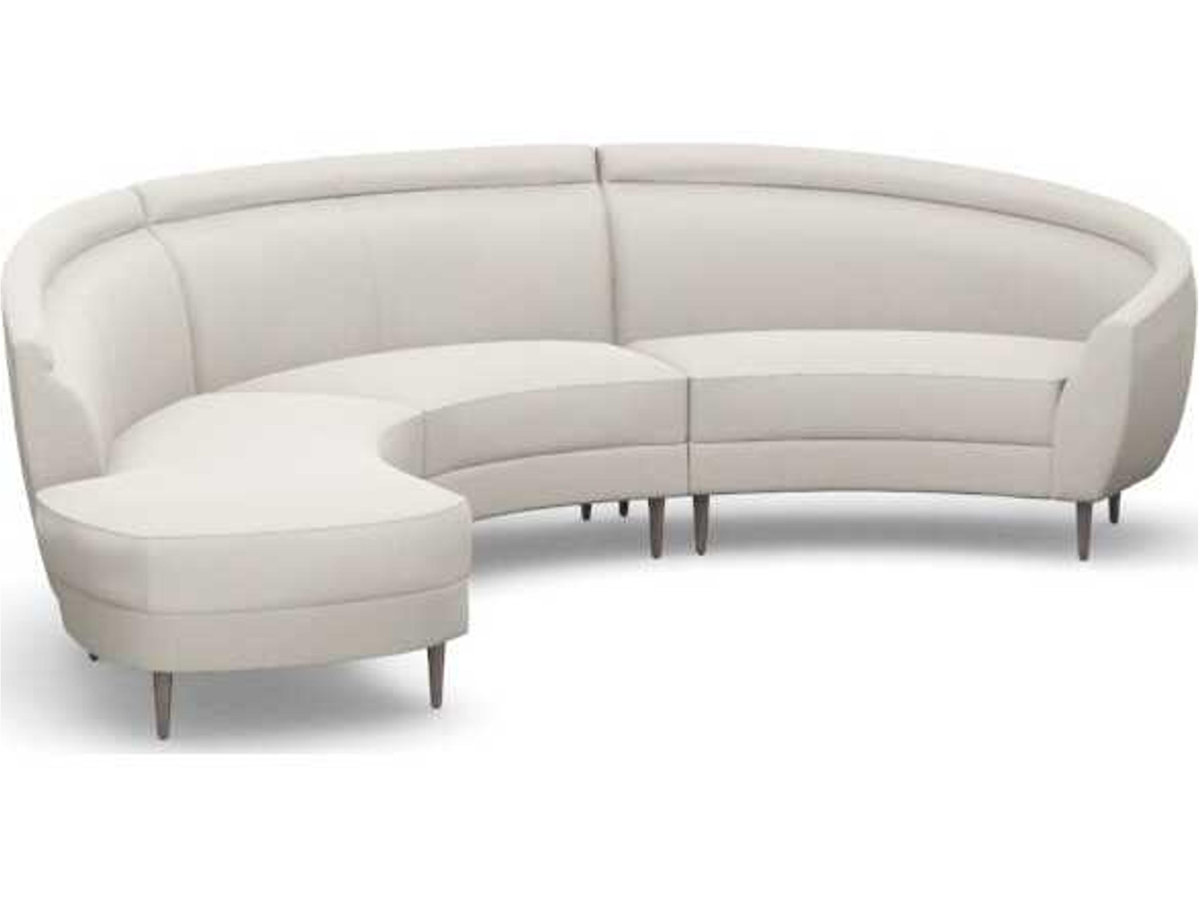 Capri Cream Upholstered Sectional Sofa