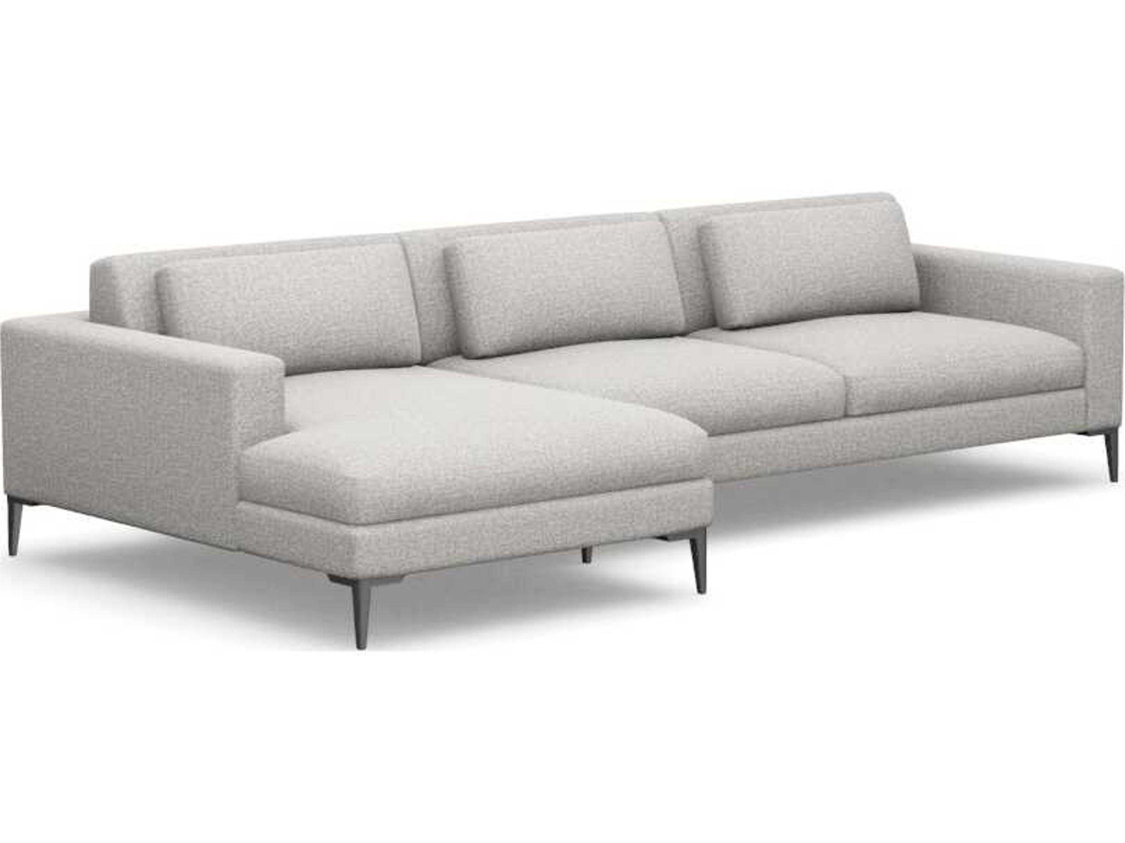 Izzy Gray Upholstered Sectional Sofa