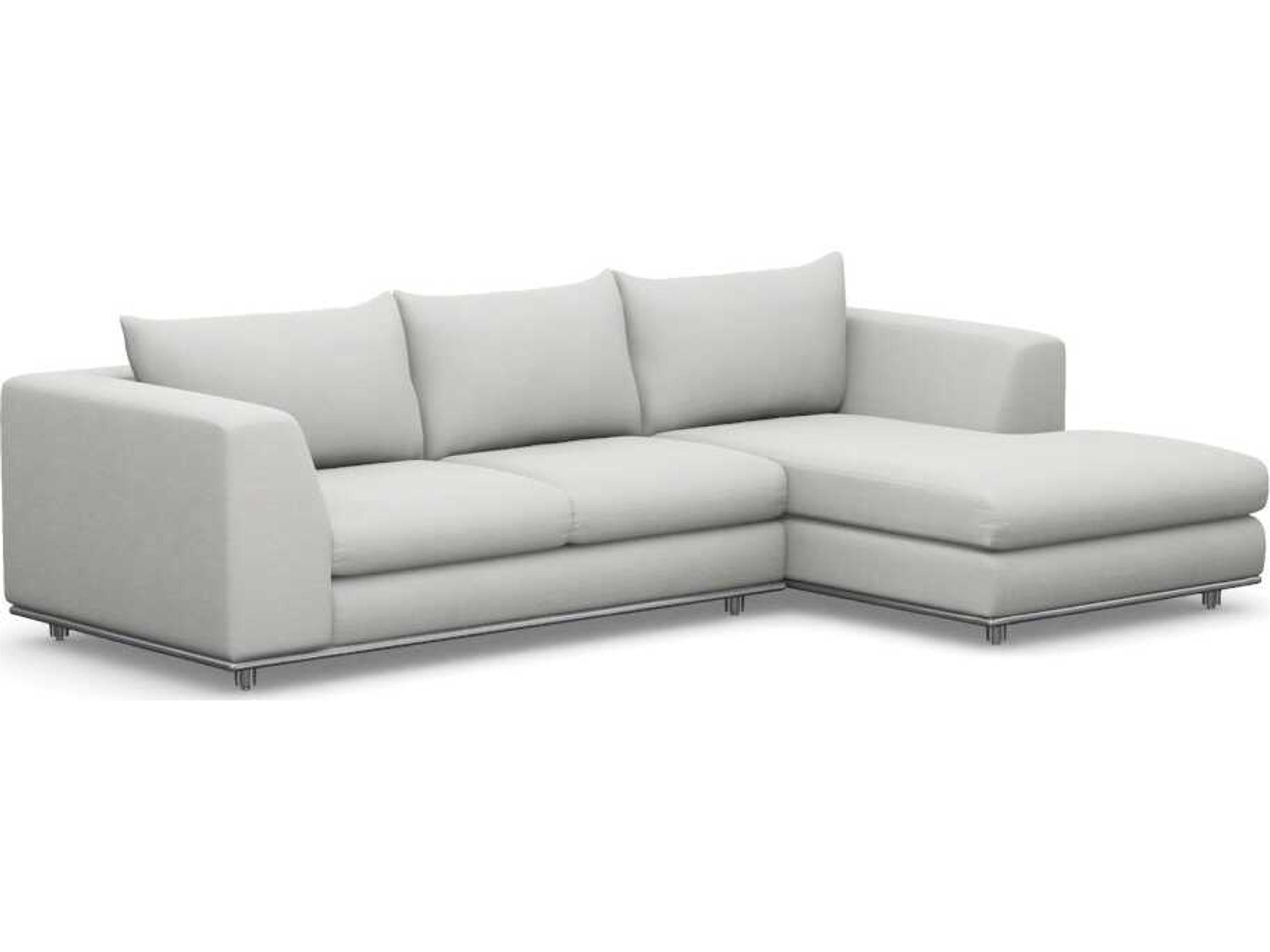 Comodo Beige Upholstered Sectional Sofa