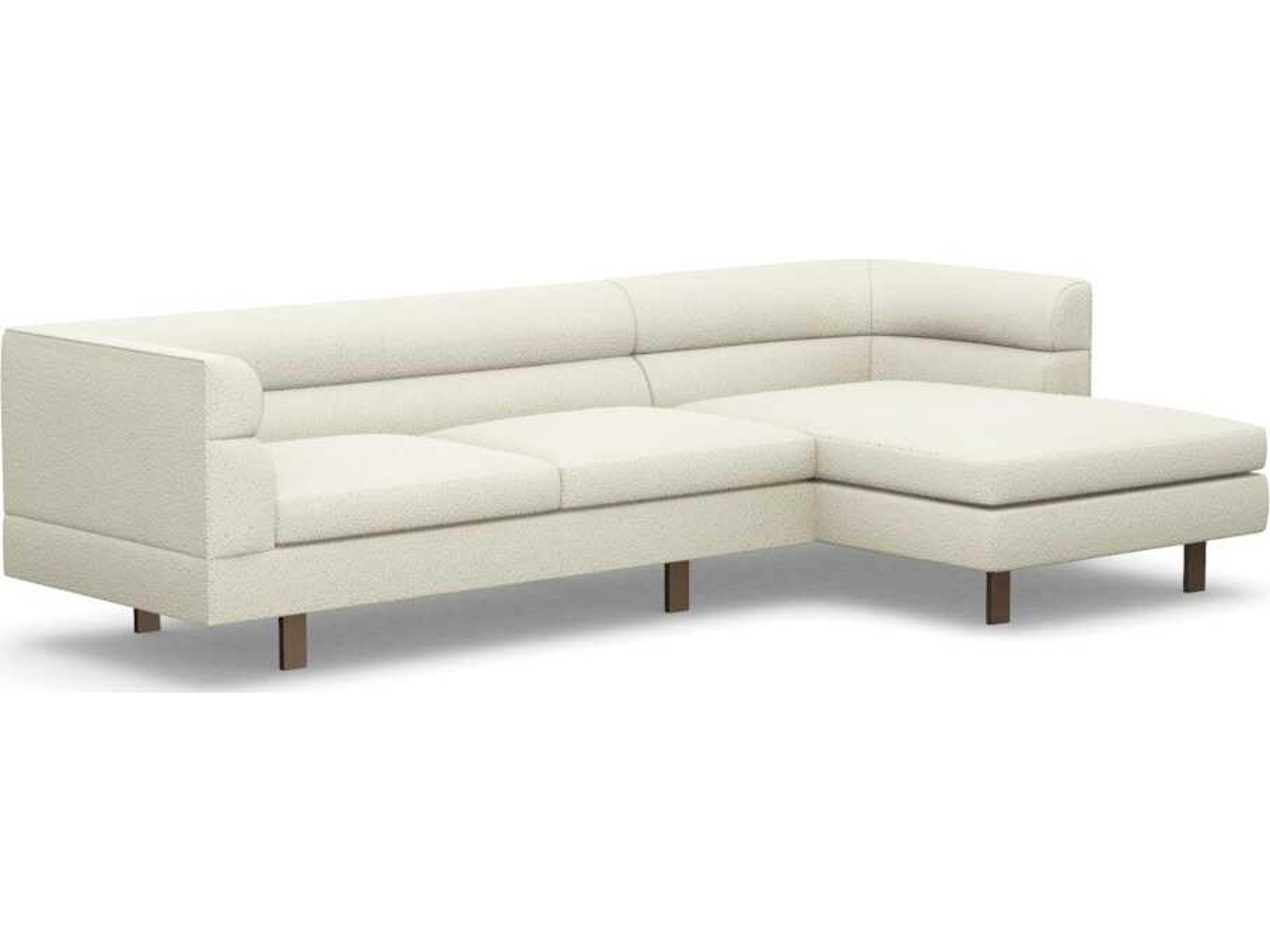 Ornette Cream Upholstered Sectional Sofa