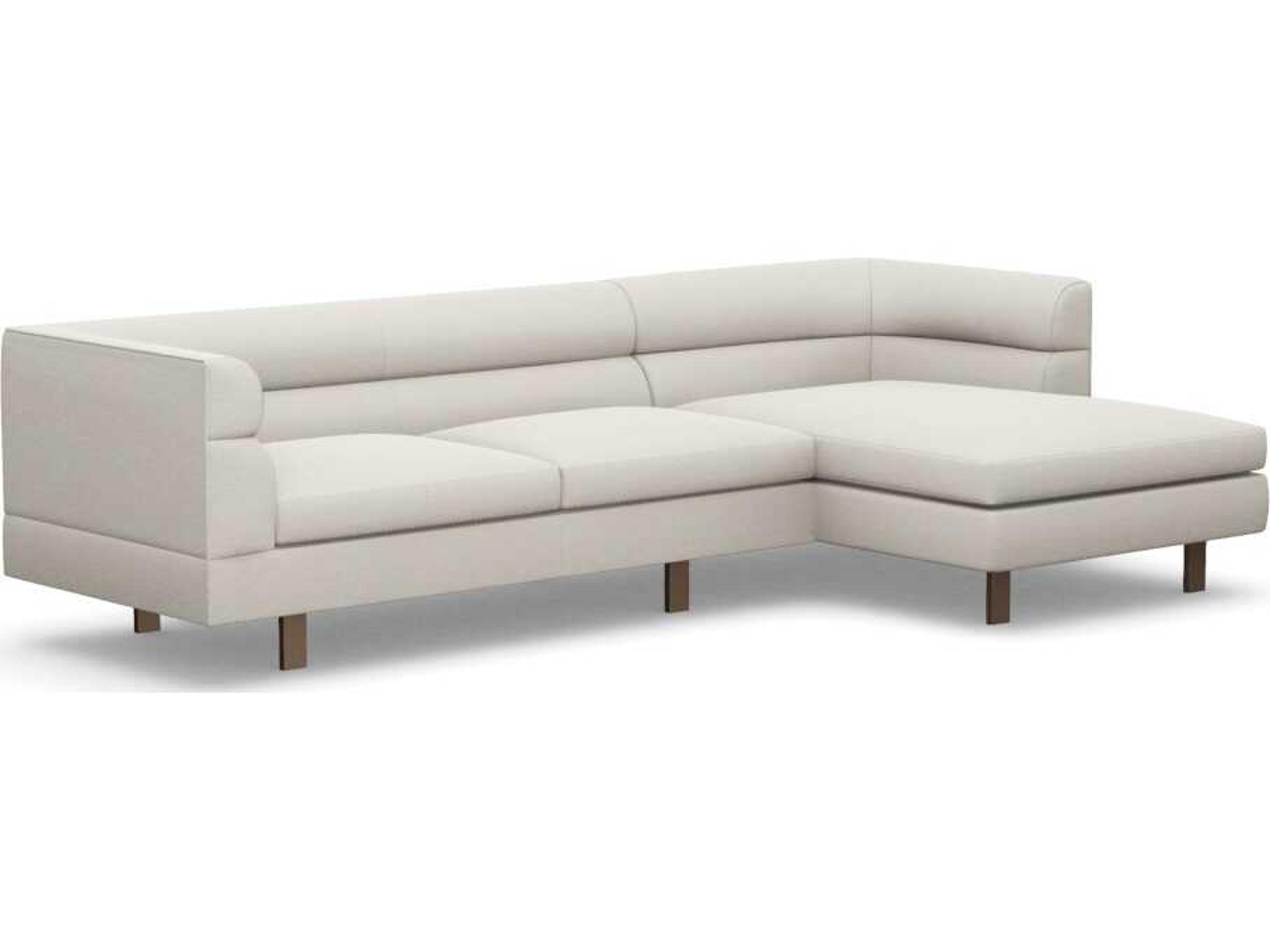 Ornette Cream Upholstered Sectional Sofa