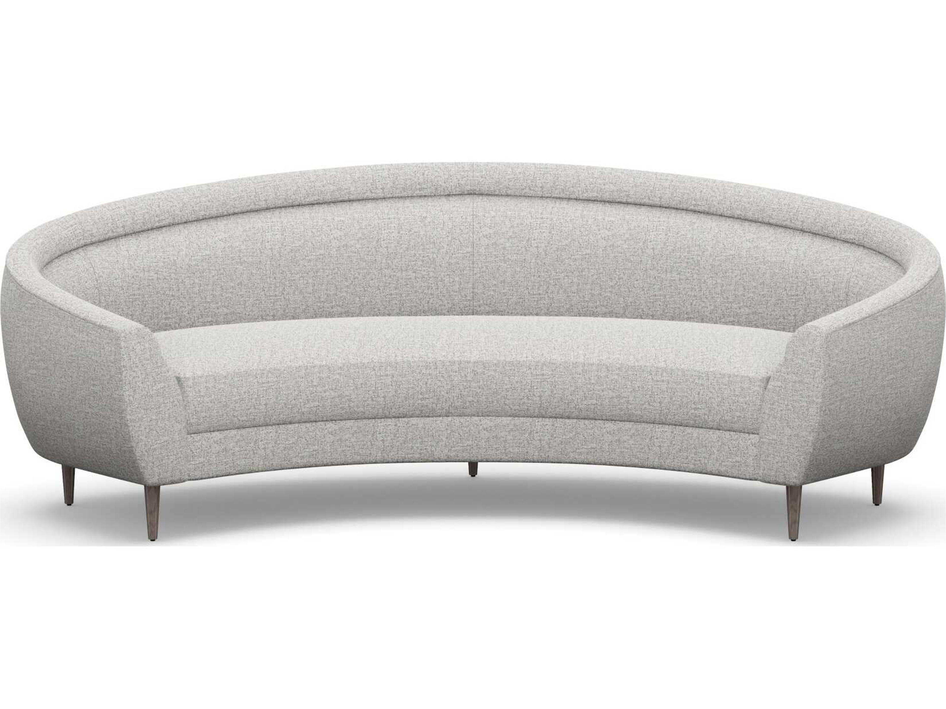 Capri Storm Light Grey Upholstered Sofa